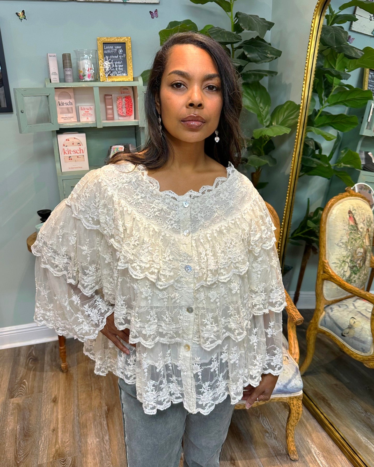 Tiered Lace Top
