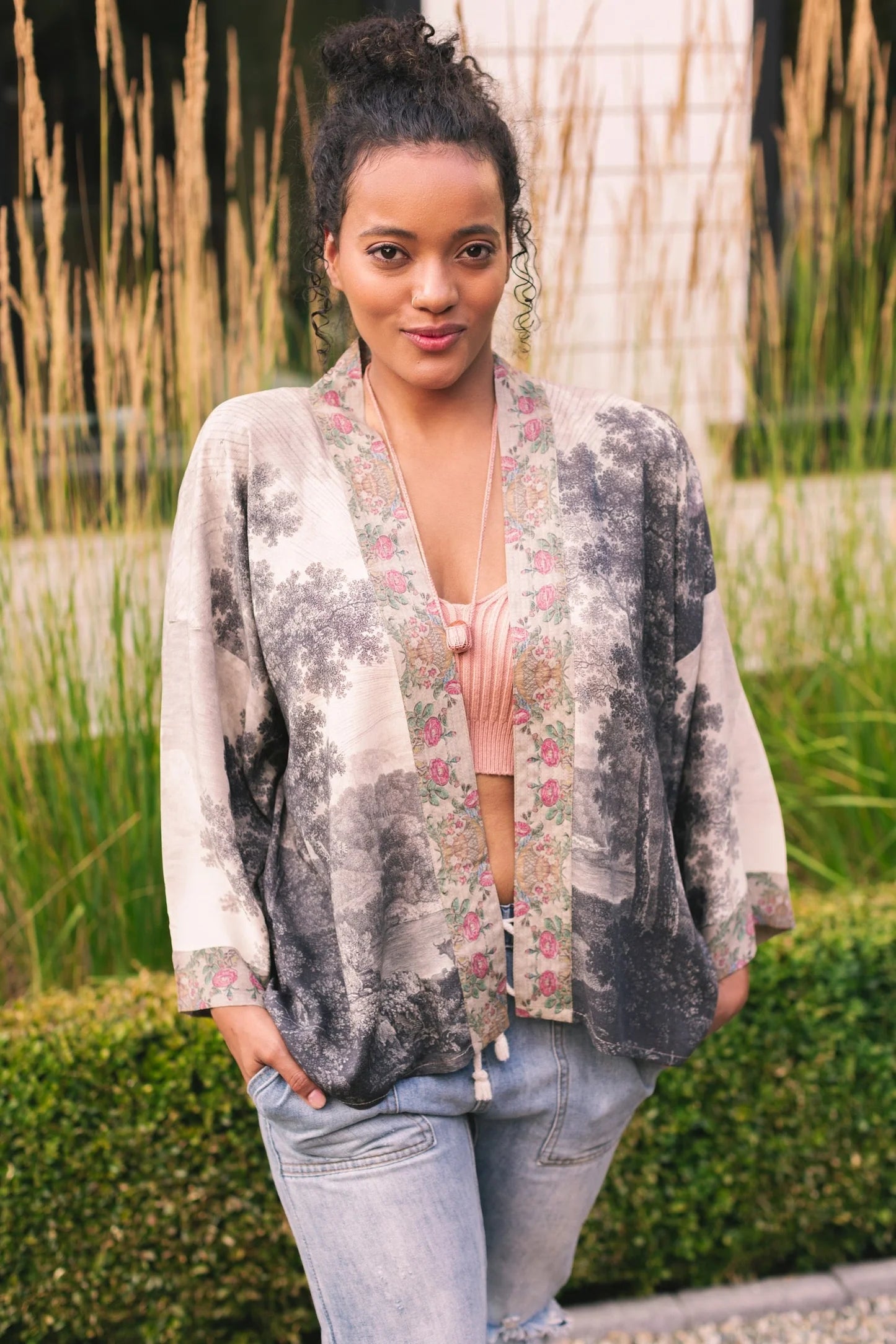 Market of Stars Cropped Kimono