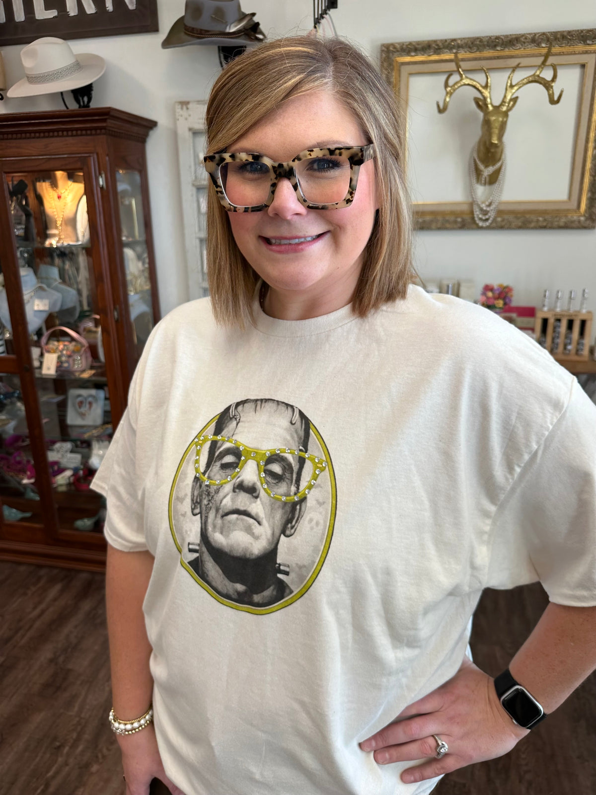 Franky Tee with Rhinestones