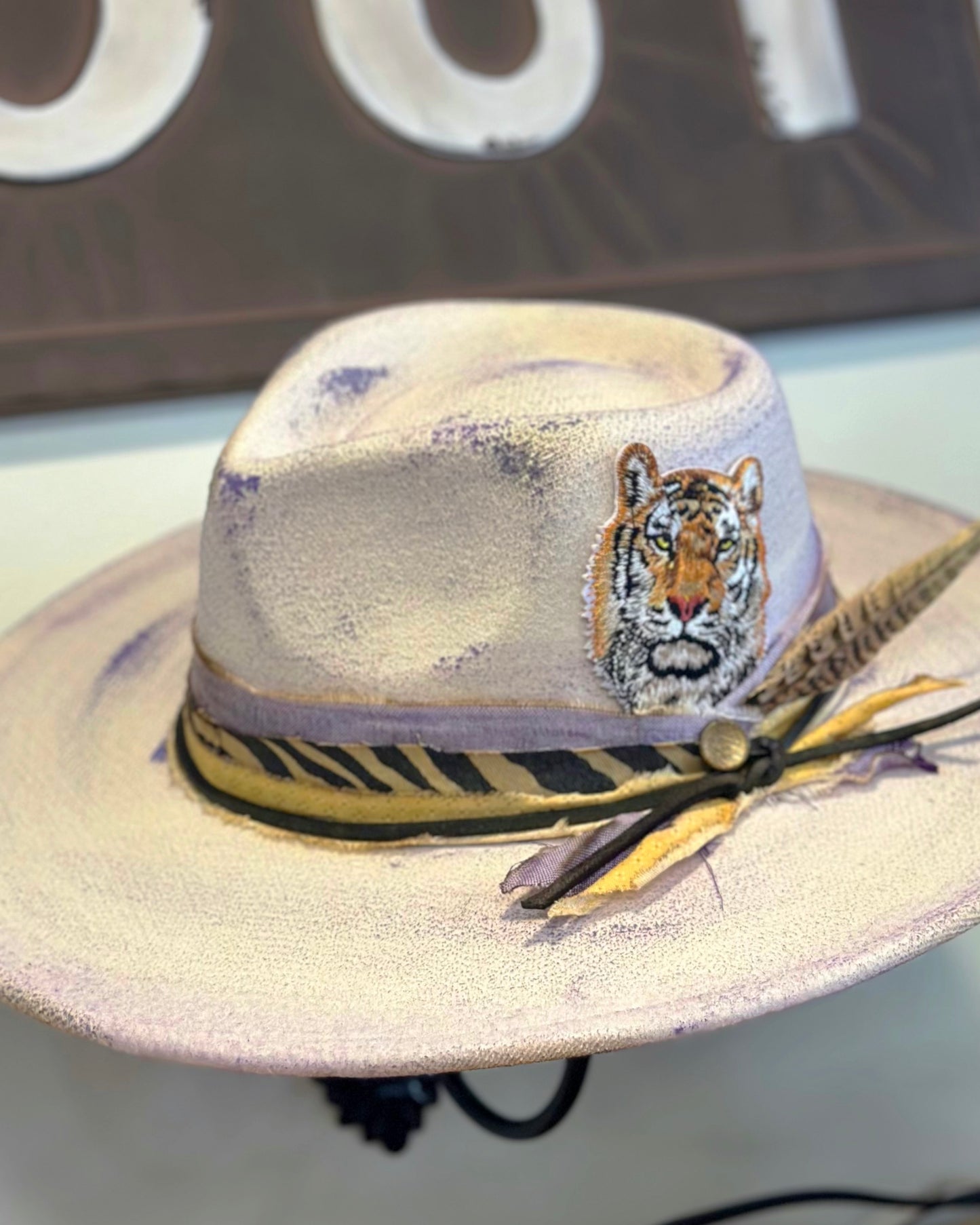Wild Card - Distressed Flat Brim Hat