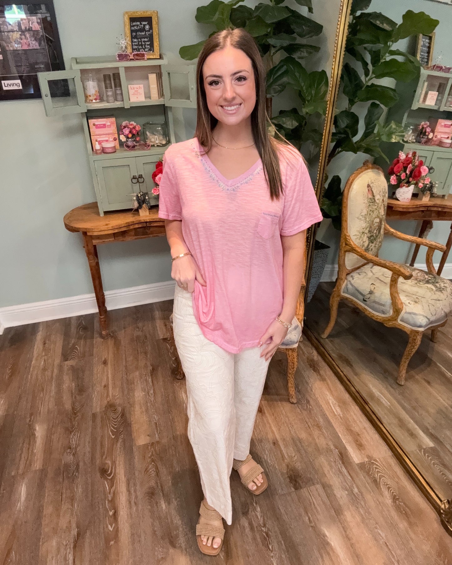 Lightweight V-neck Tee