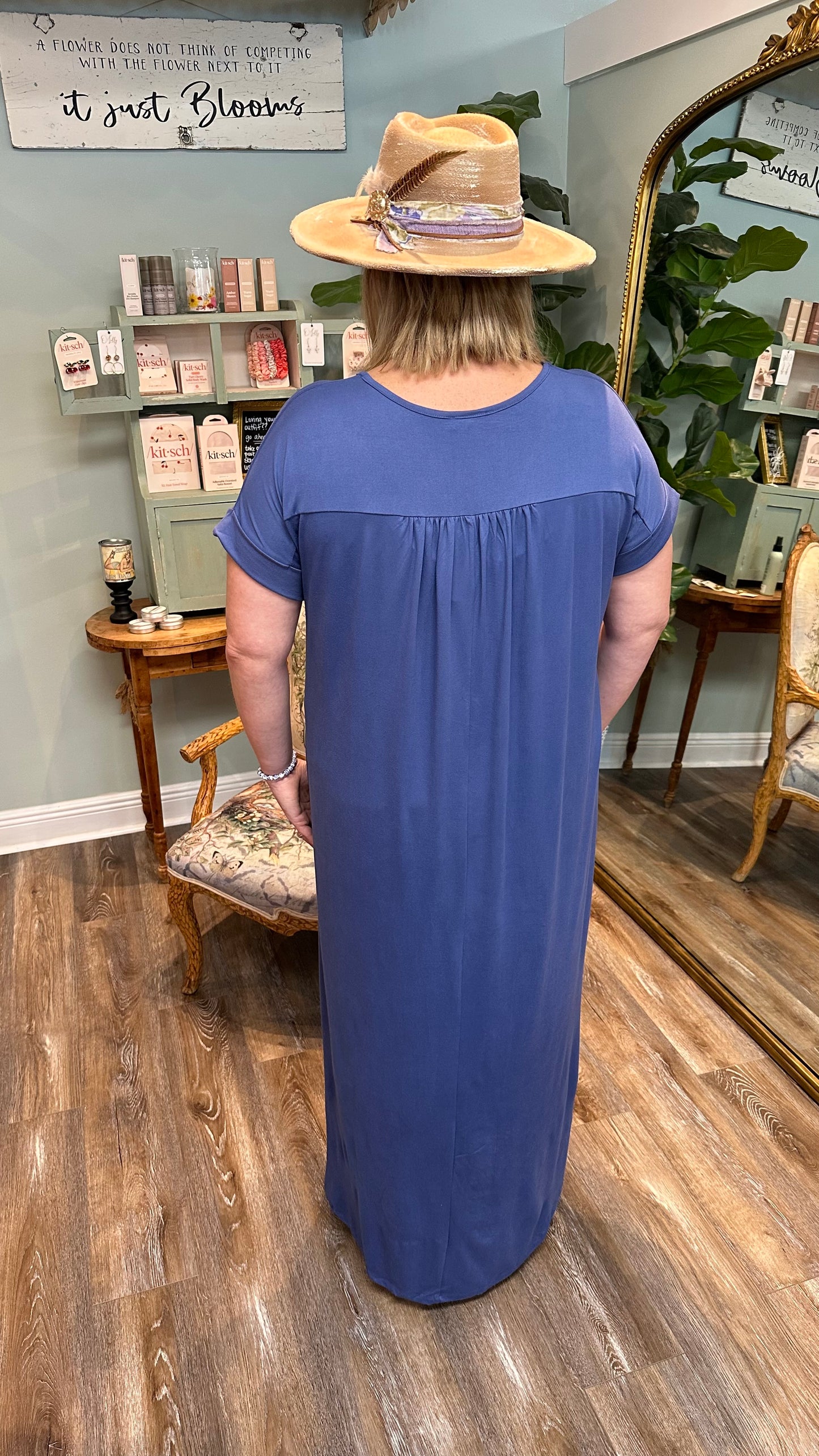 Soft Round Hem Maxi Dress