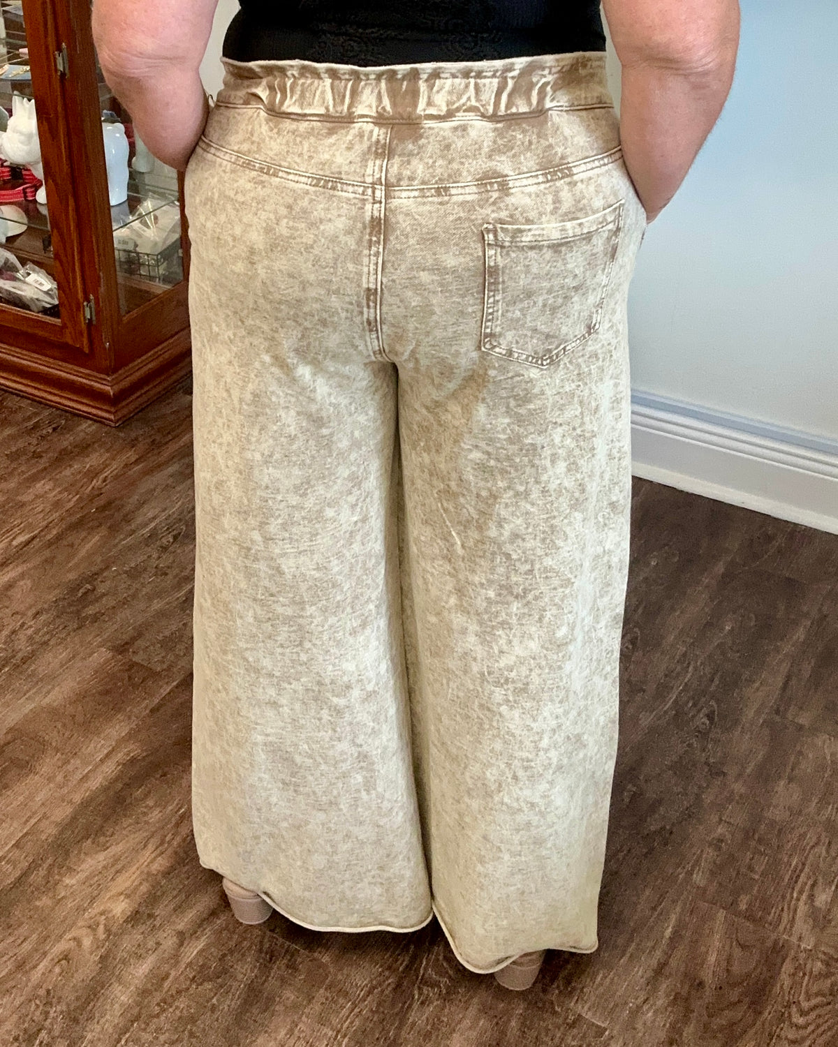 Chocolate French Terry Knit Pant