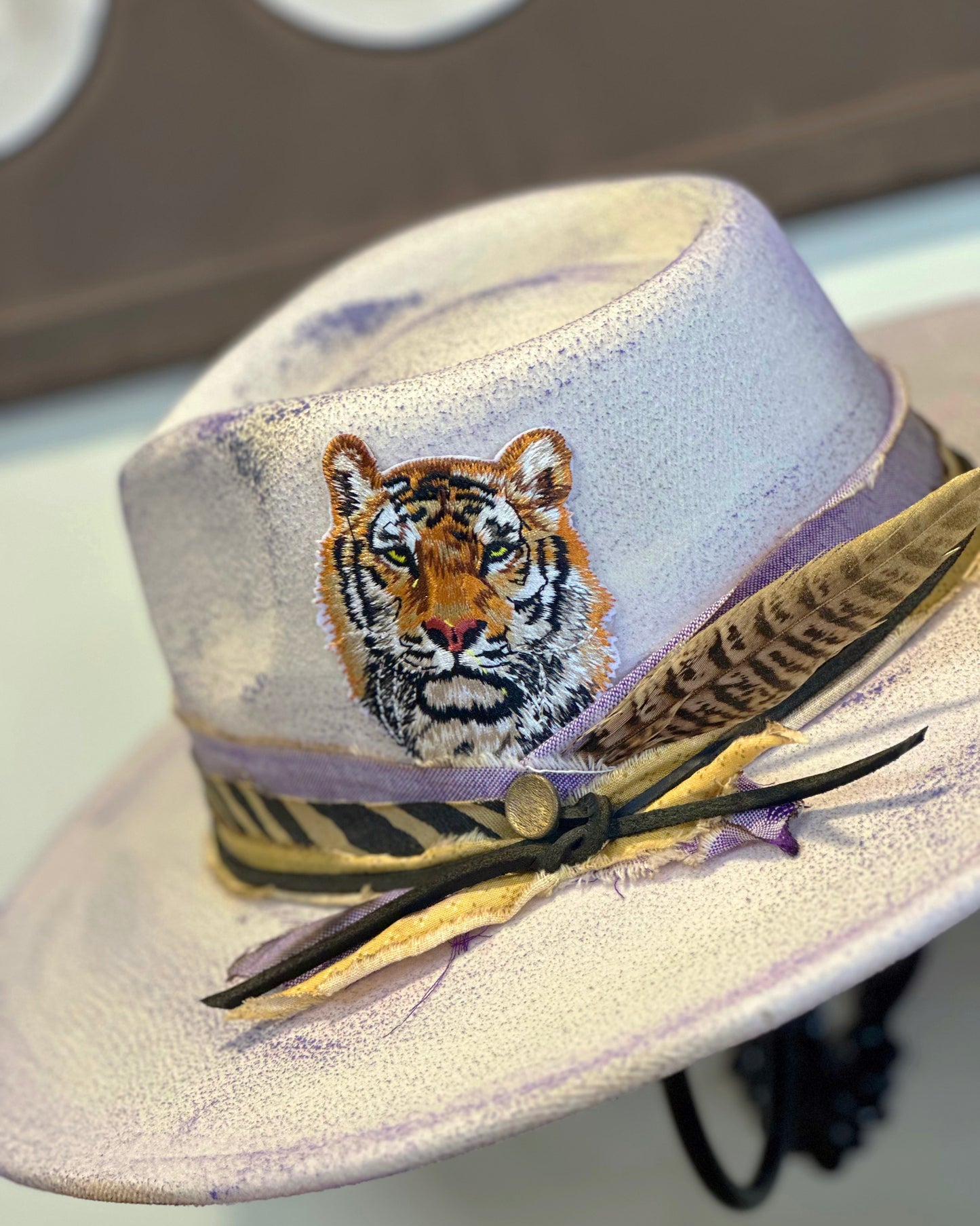 Wild Card - Distressed Flat Brim Hat