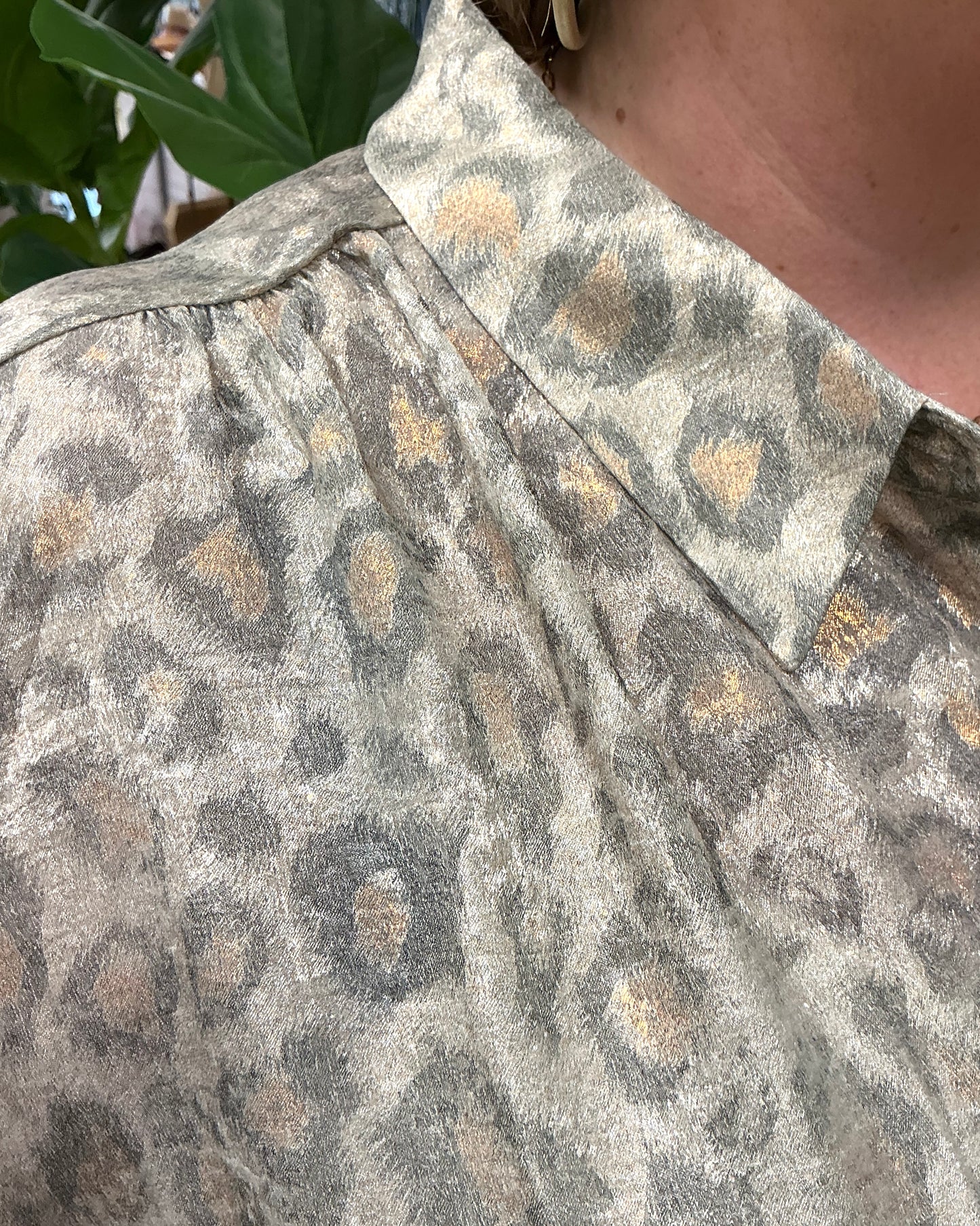 Shimmer Leopard Top