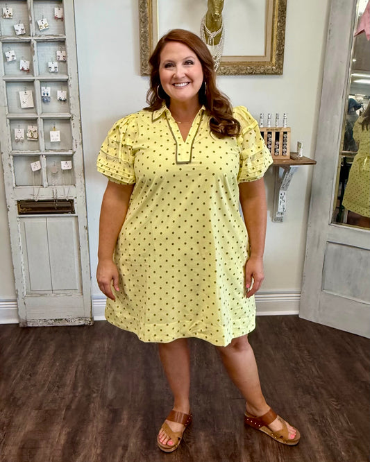 Yellow Polka Dot Dress