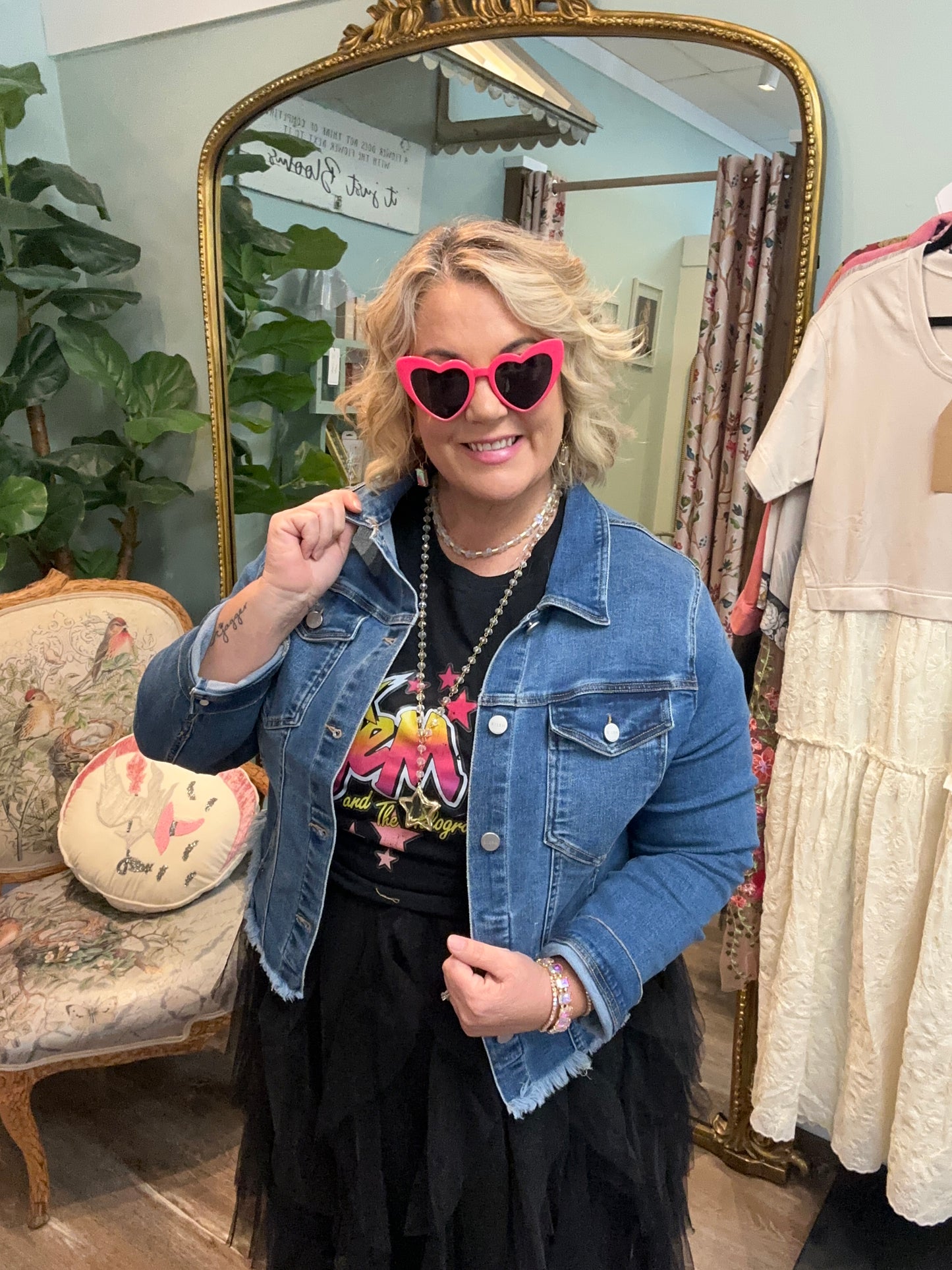 Risen Frayed Denim Jacket