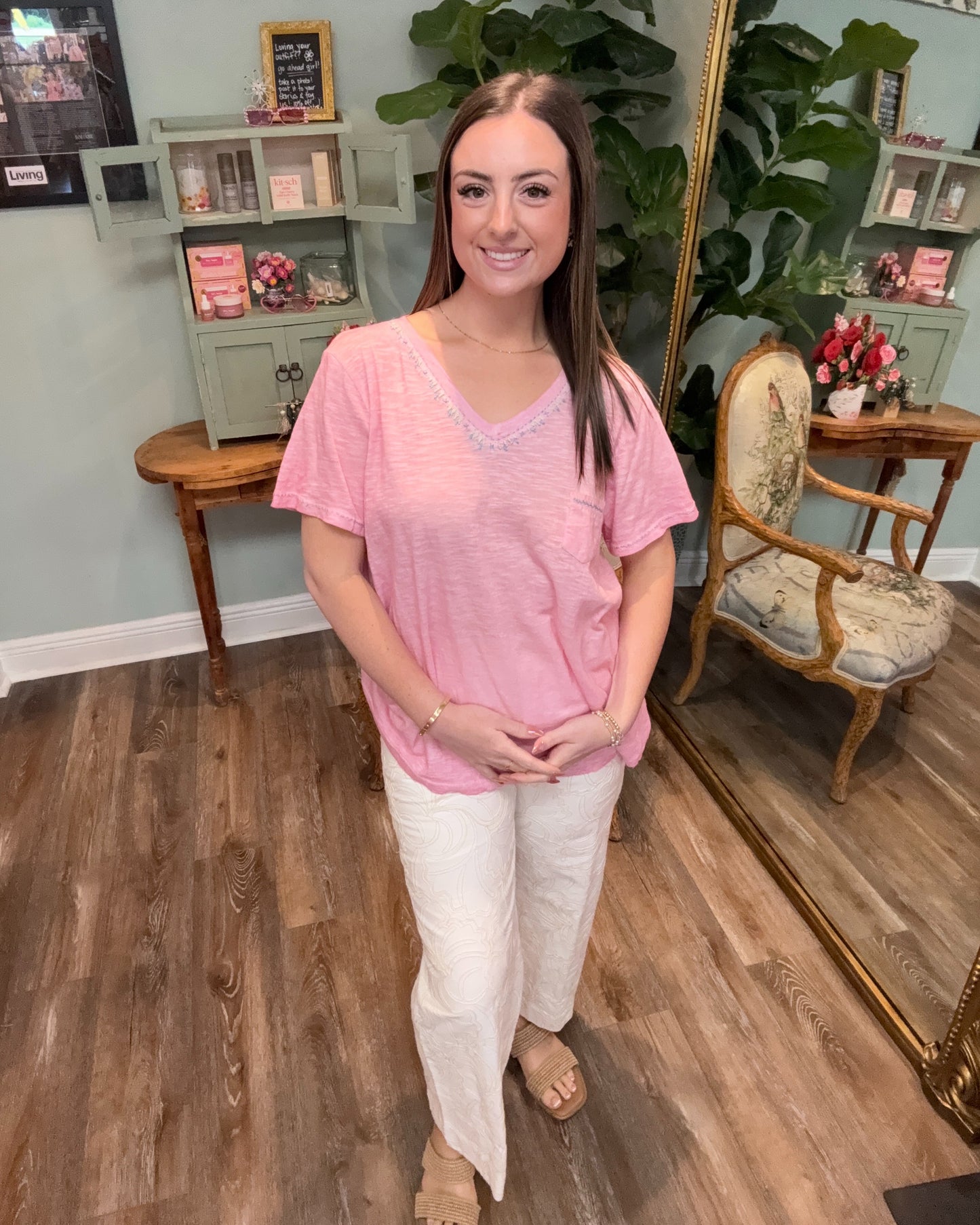 Lightweight V-neck Tee