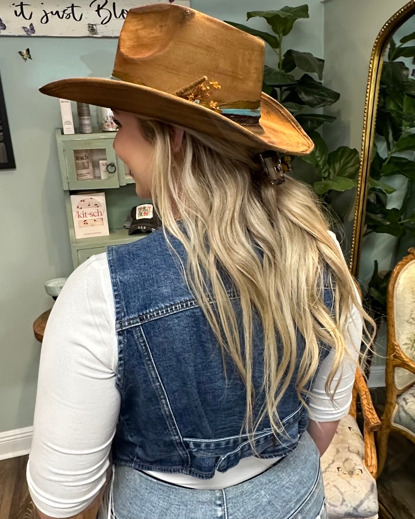 Blue Haze Fitted Jean Vest
