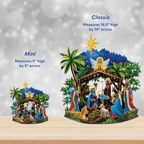 Mini Starlit Nativity Card
