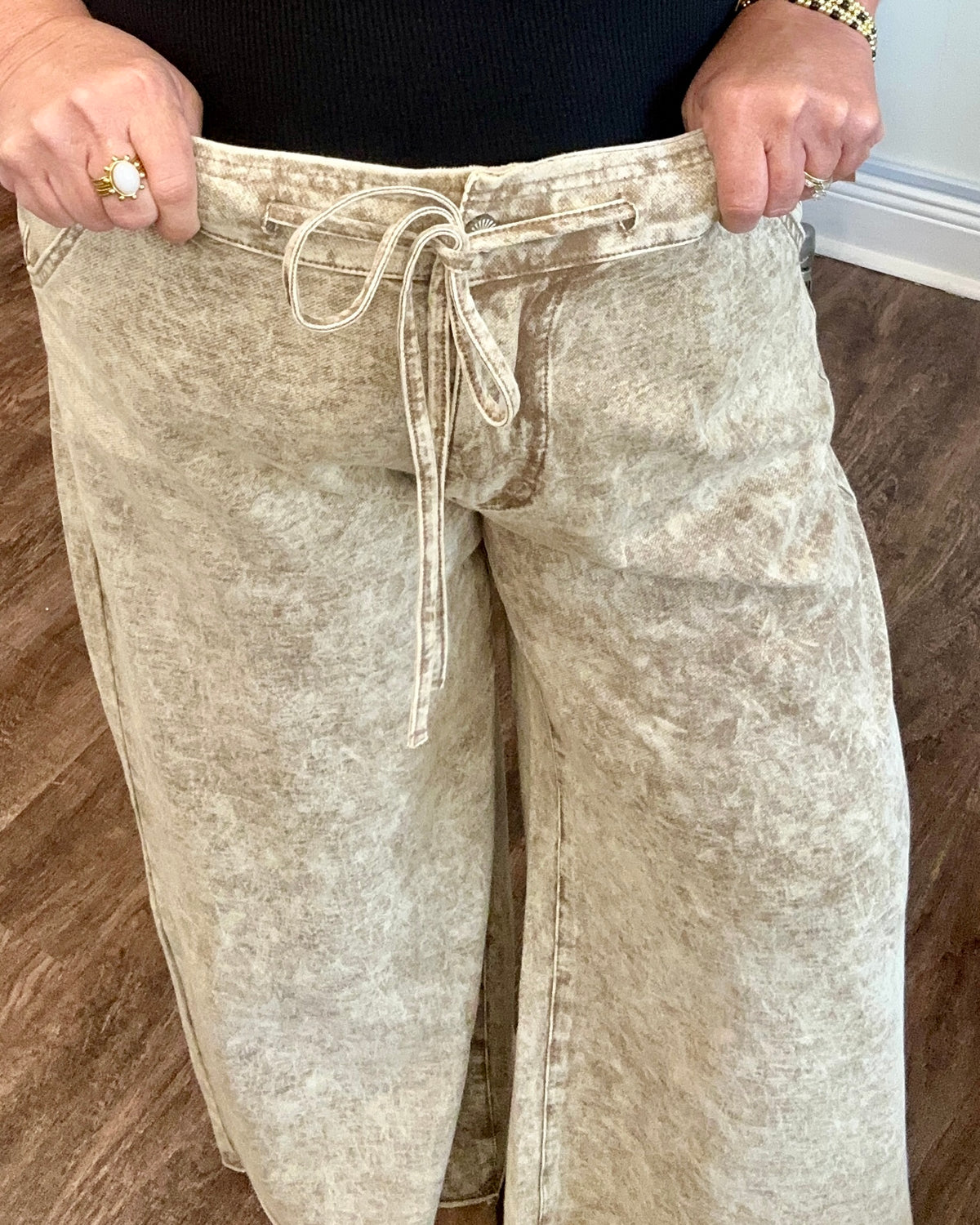 Chocolate French Terry Knit Pant