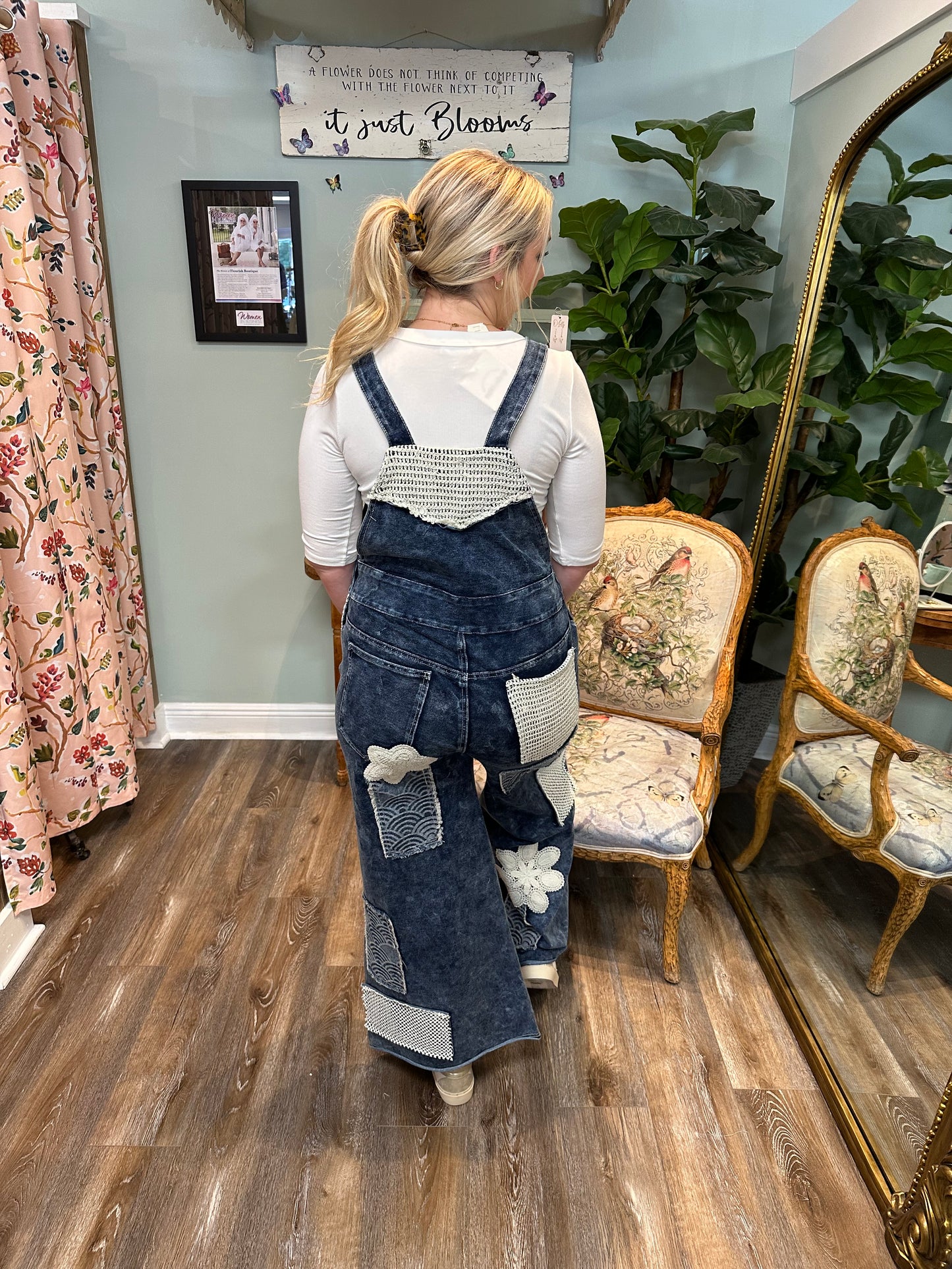 Indigo Patchwork Coveralls