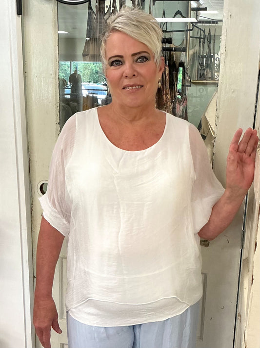 Sequin Hem Top