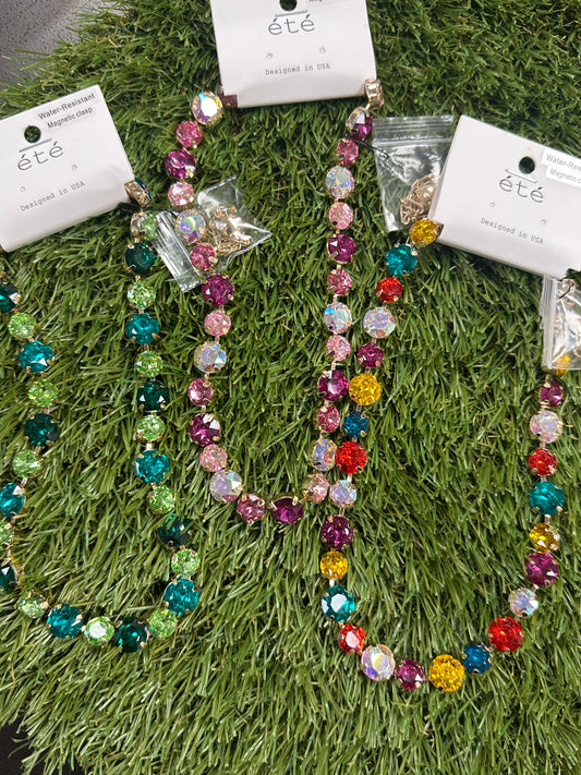Colored Jeweled Necklaces