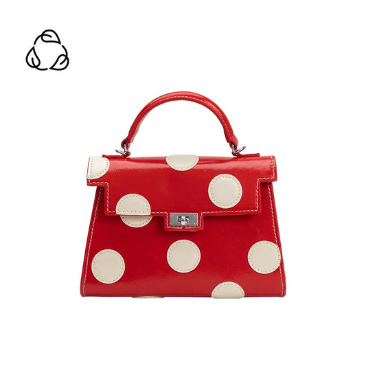 Maisel Red Recycled Vegan Polka Dot Bag