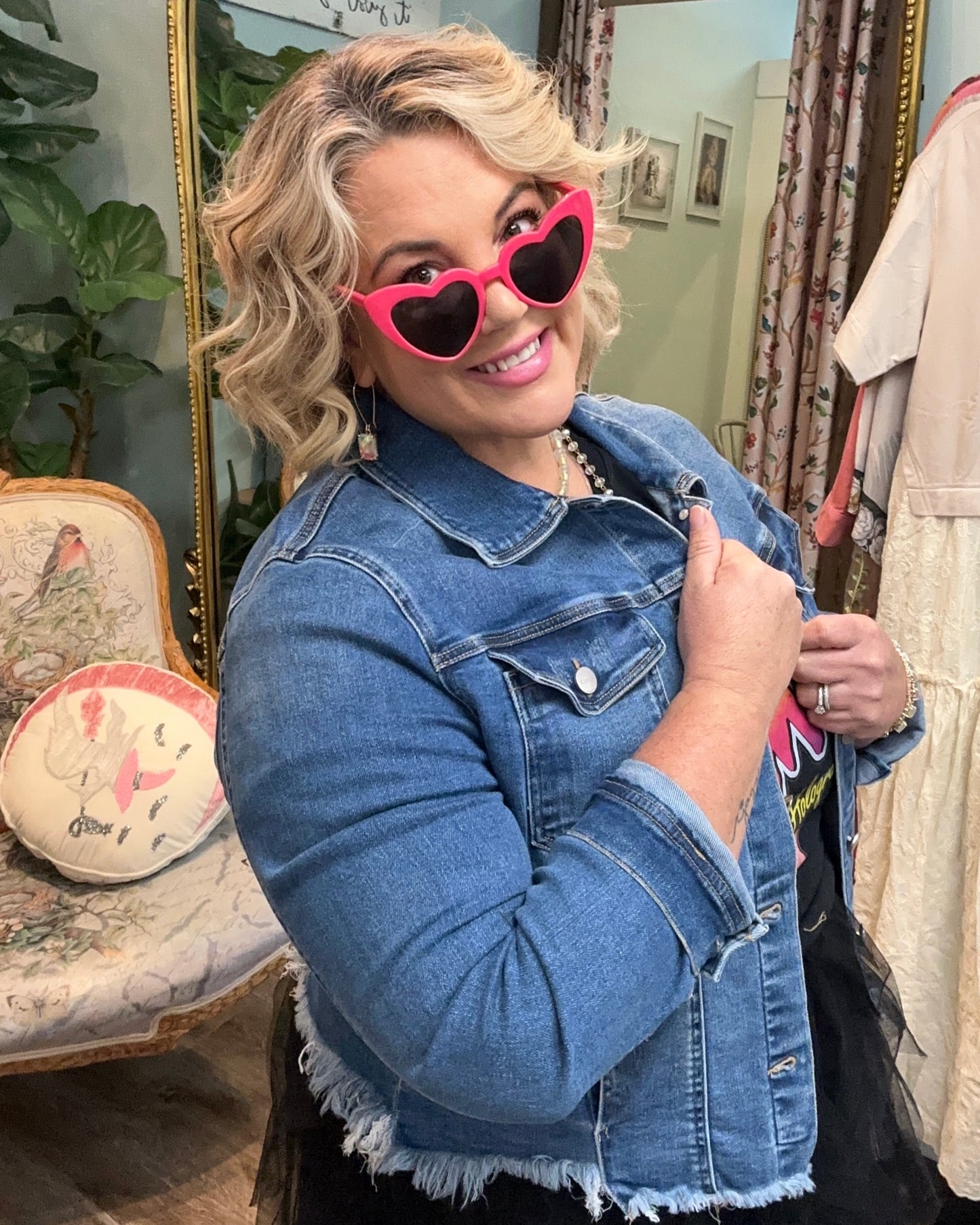 Risen Frayed Denim Jacket