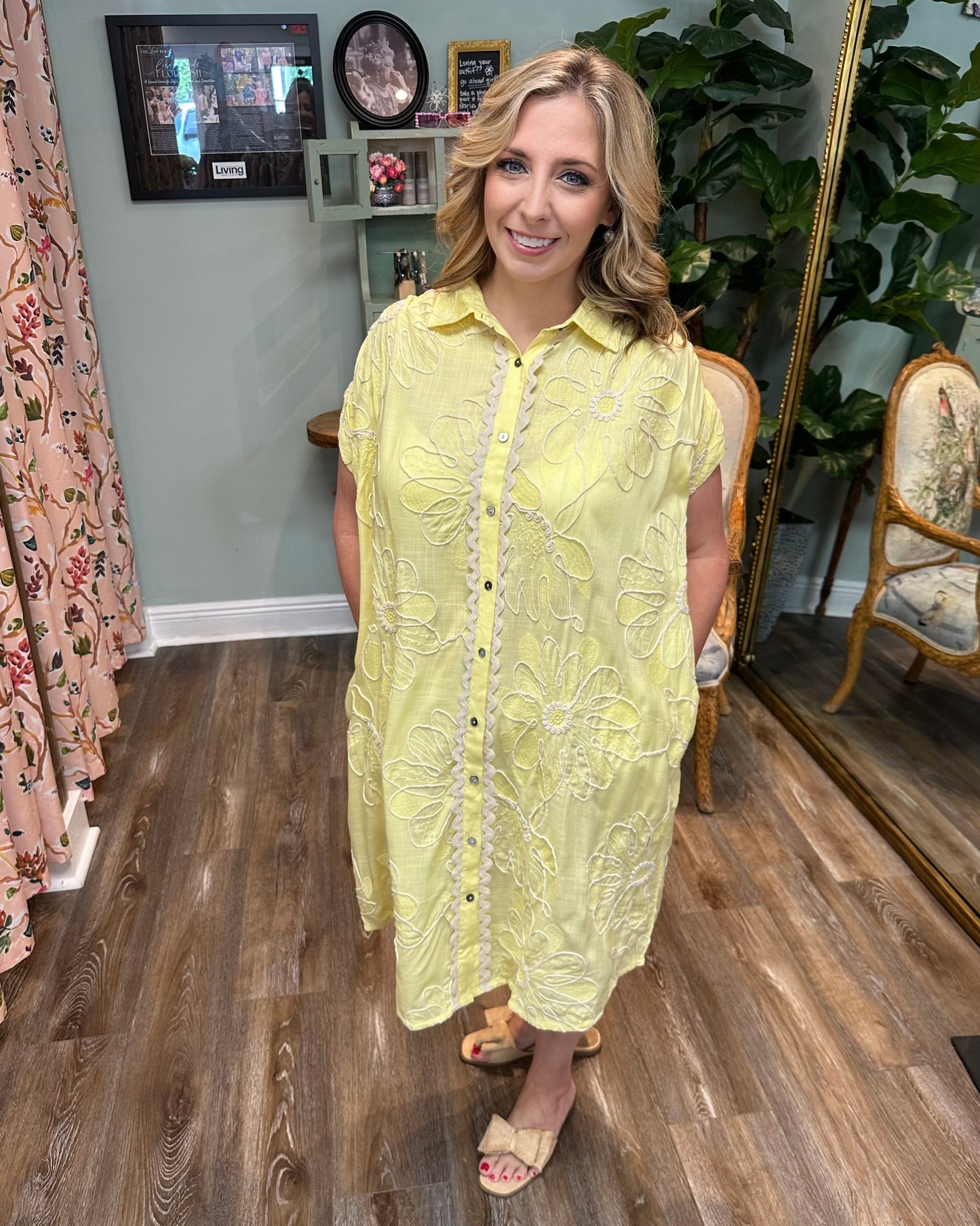 Bella Dress - Yellow