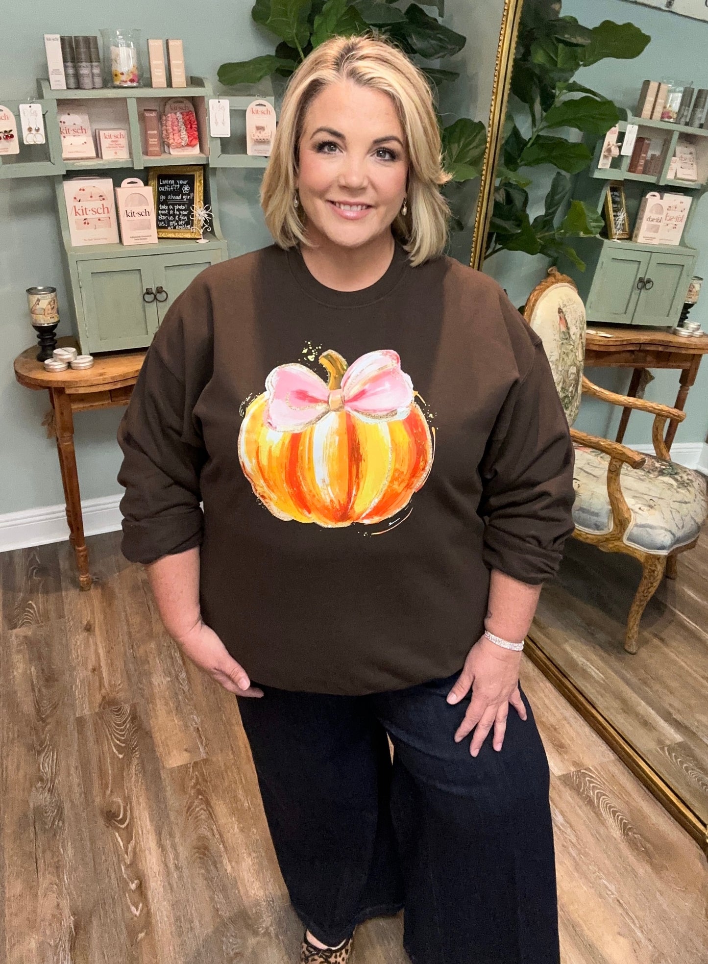 Watercolor Pumpkin Sweatshirt