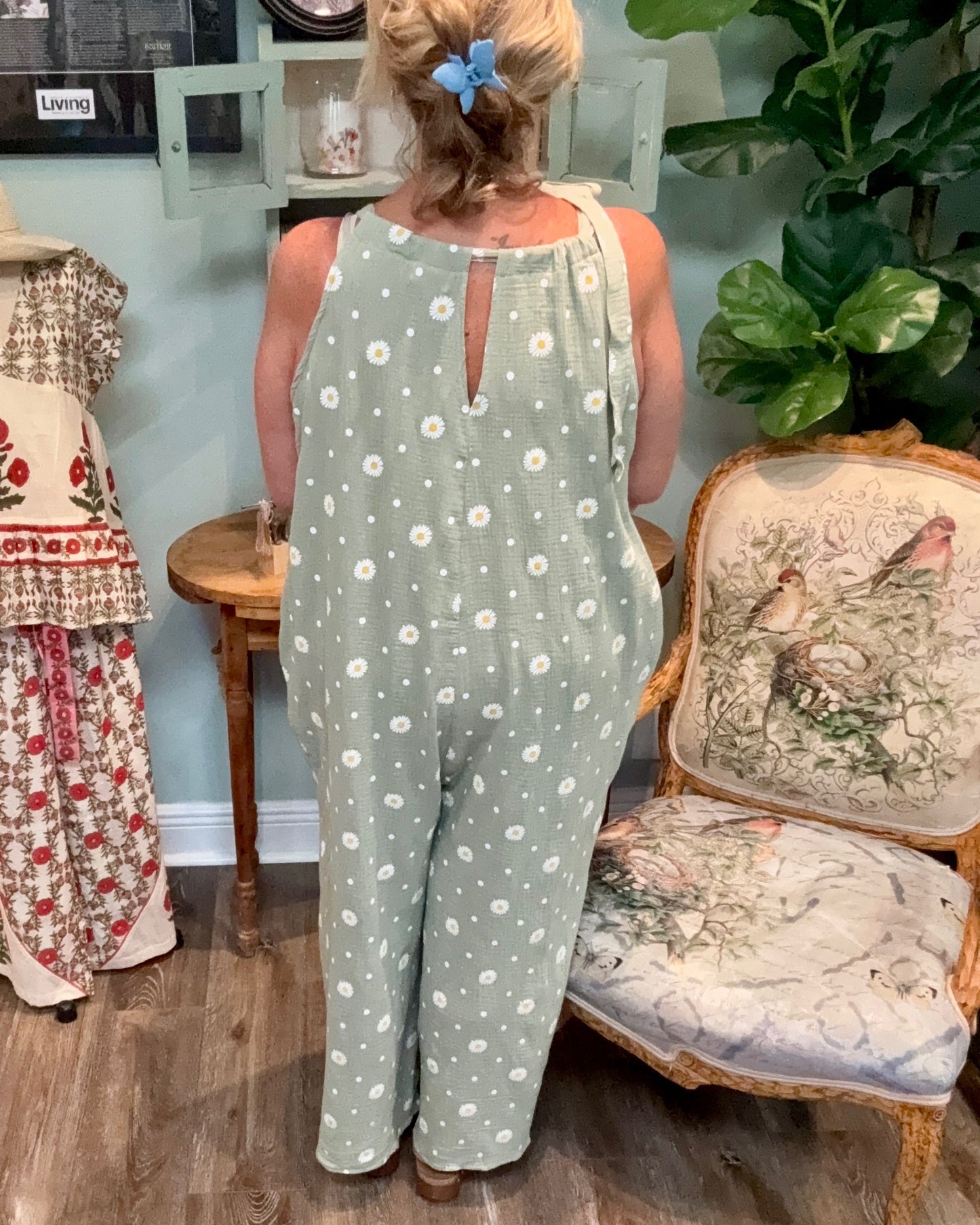Daisy Print Jumpsuit