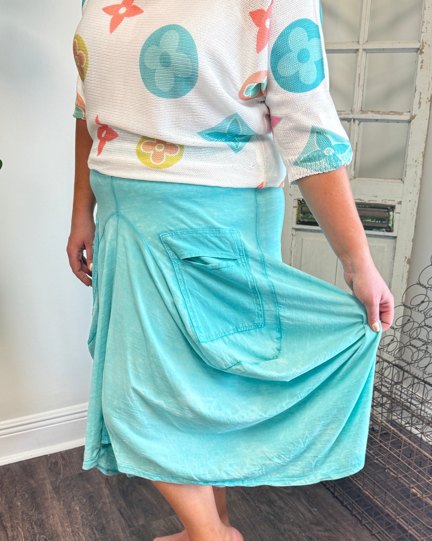 Cotton Bubble Skirt
