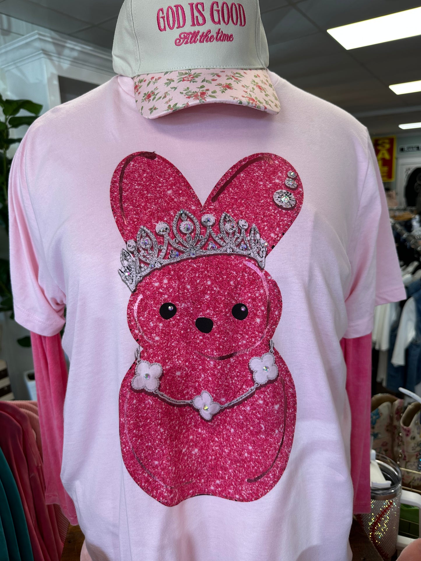Pink Bling Bunny Peep