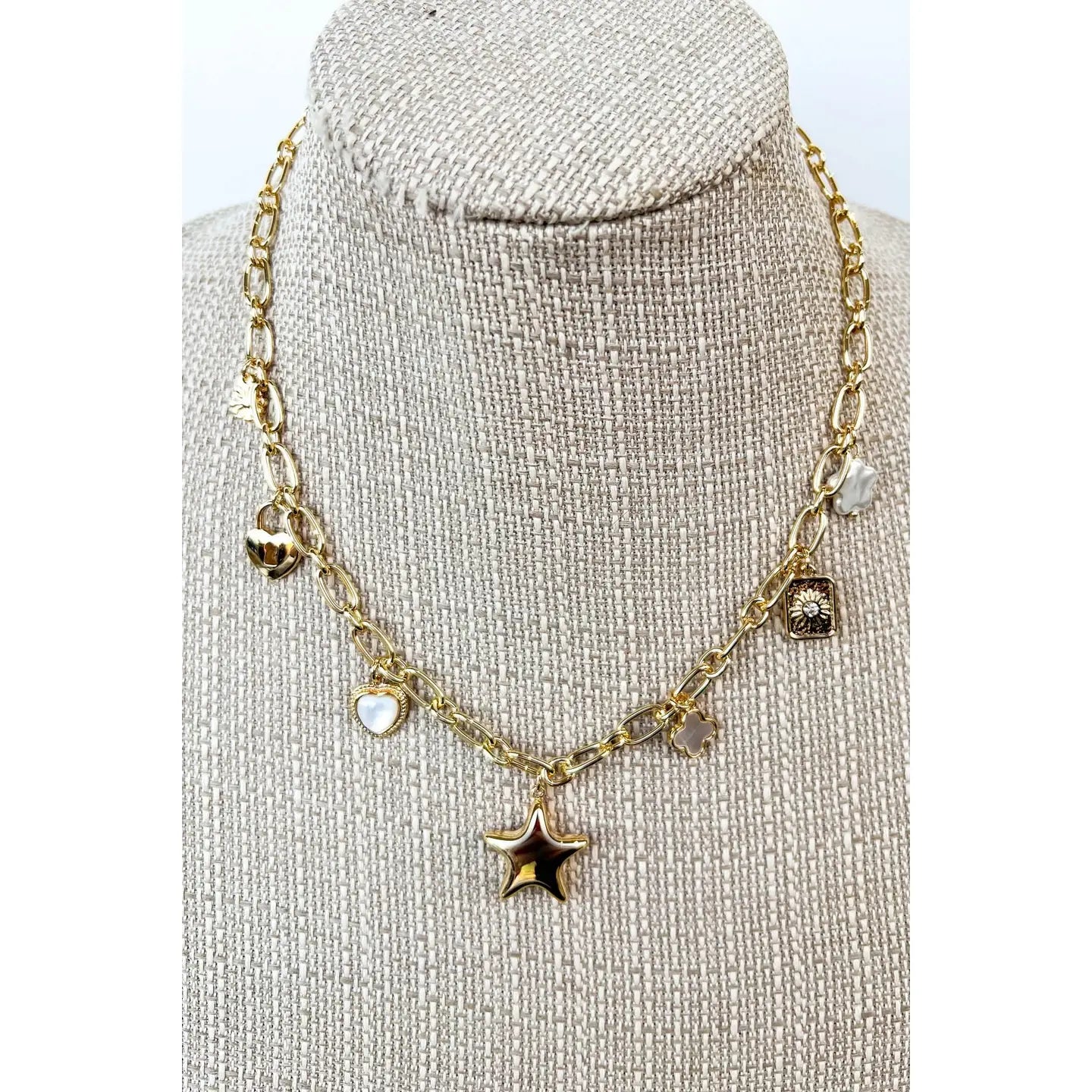 Puffy Star Charm Neckalce