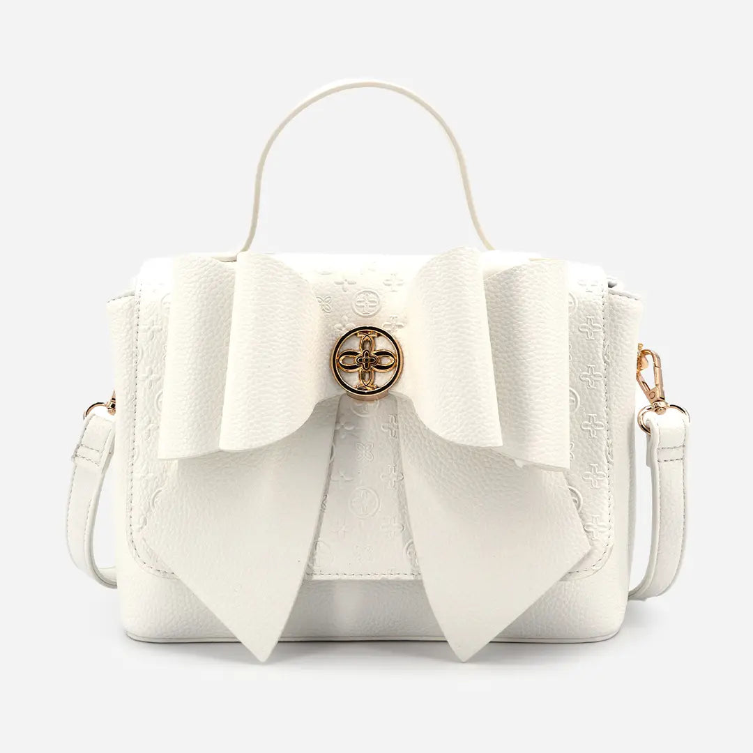 Crossi Bow Embossed Small Crossbody