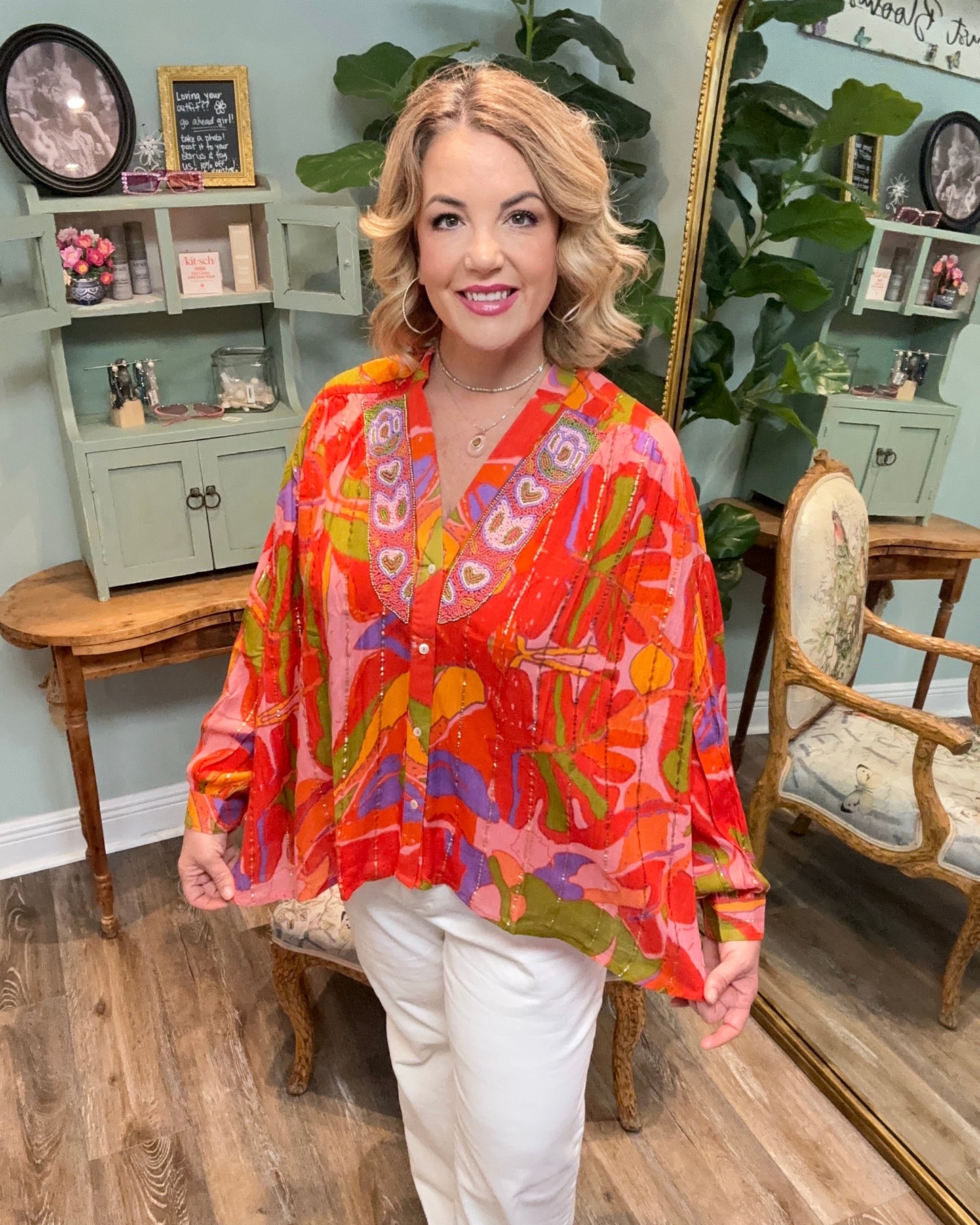 Juliette Multi Color Blouse