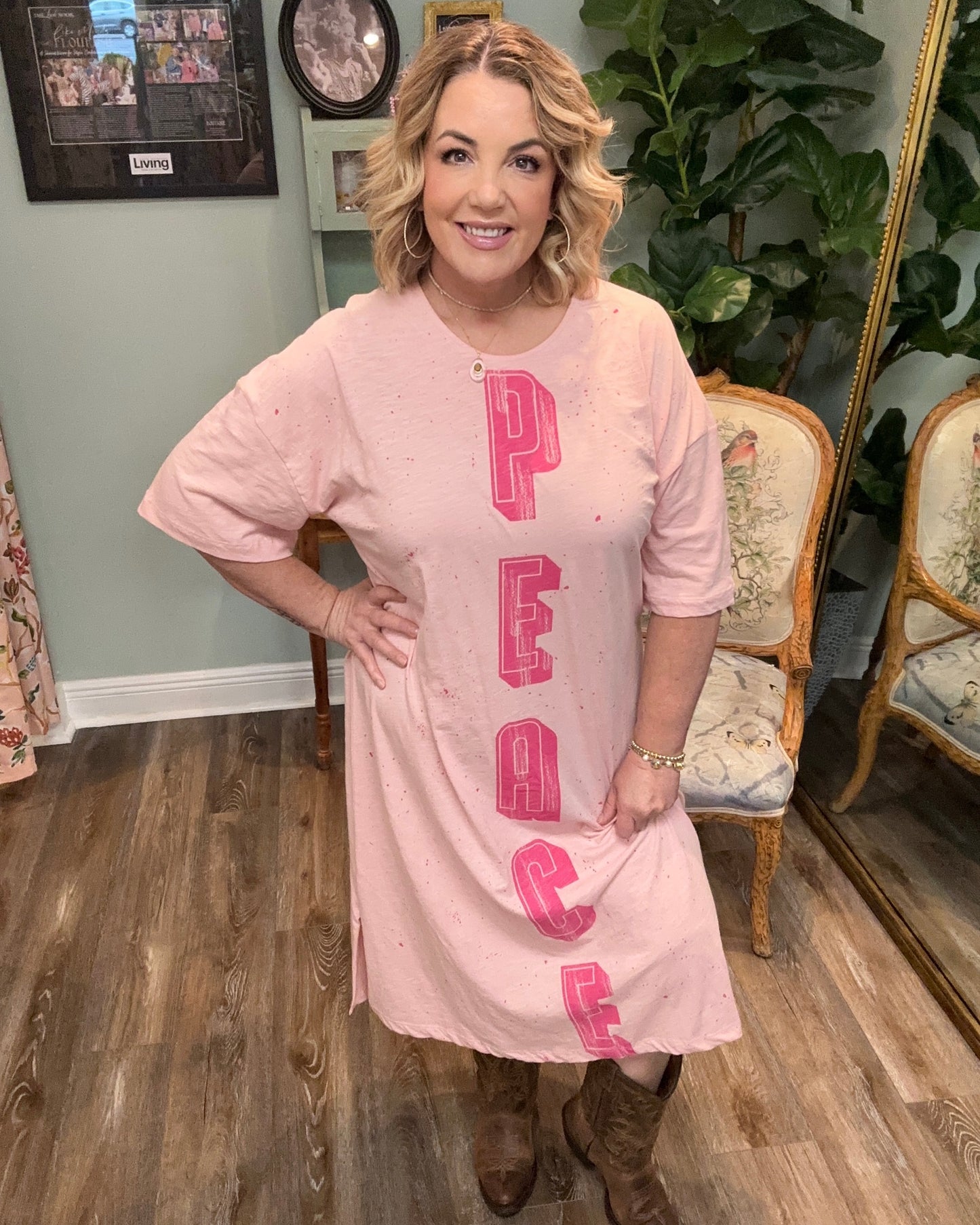 Pink Peace Dress