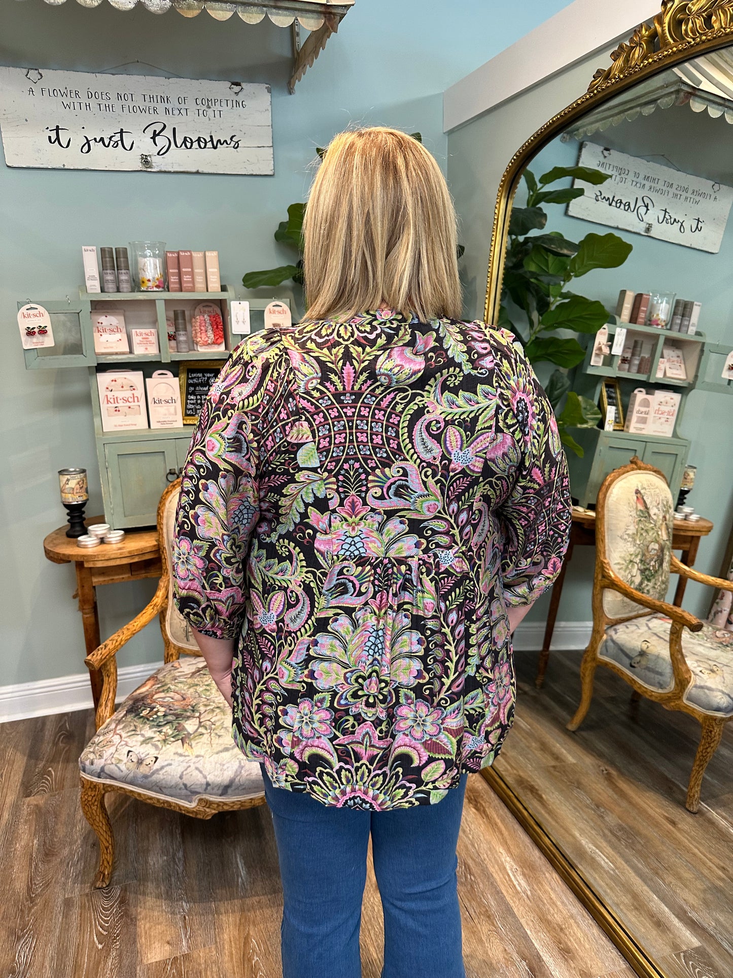 Floral Paisley Boho Top