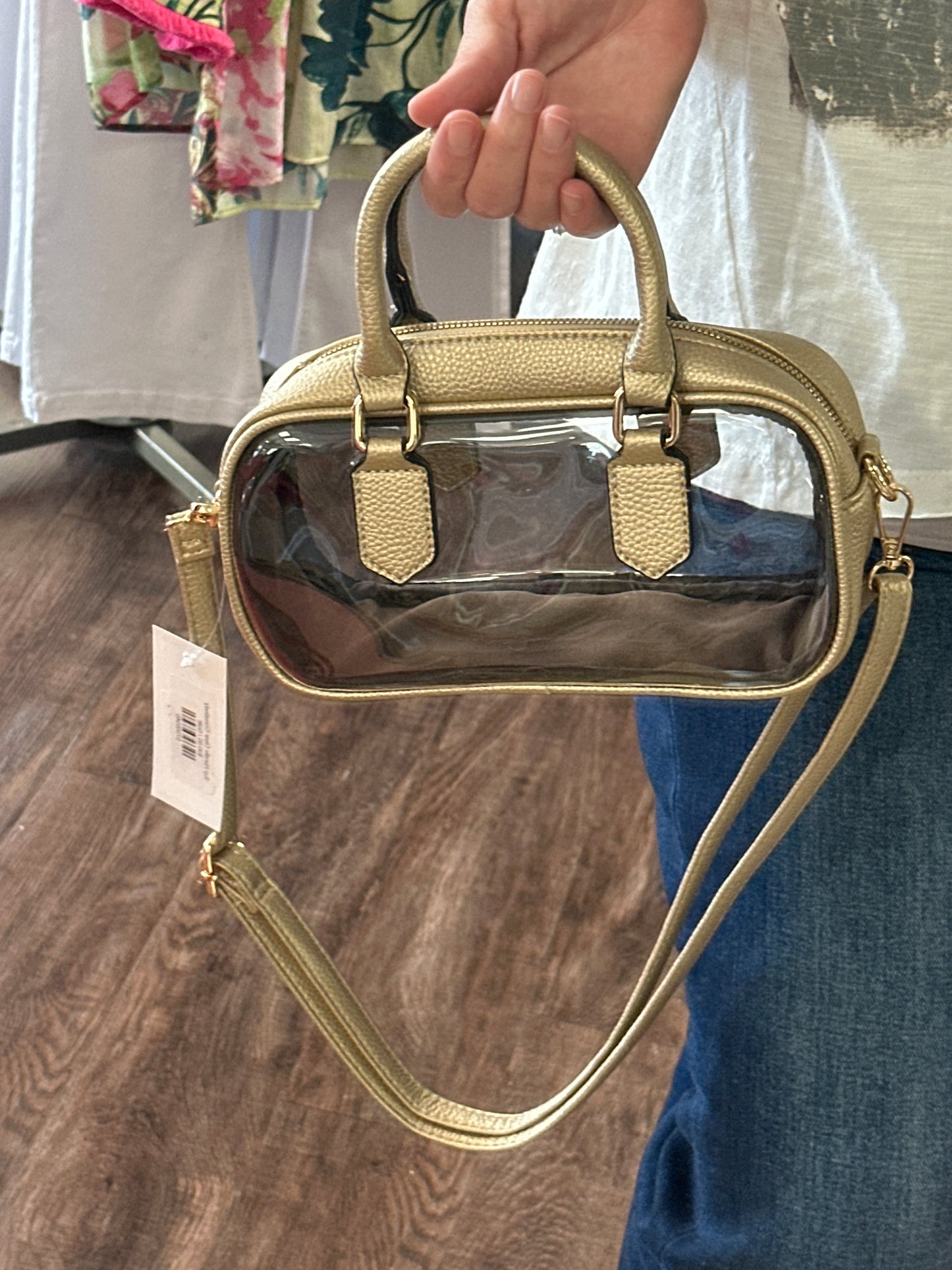 Top Handle Clear Crossbody