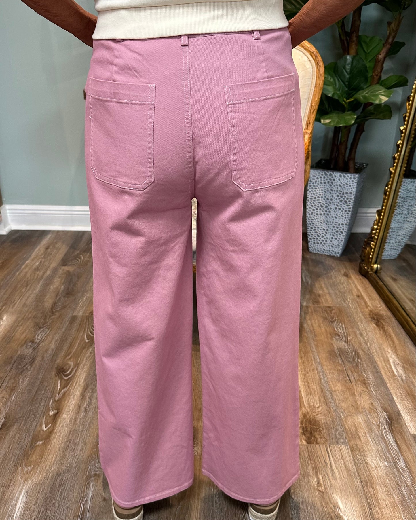 Pink Wide leg Pant