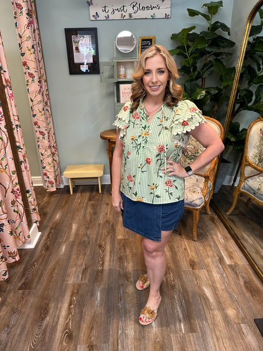 Denim Skort