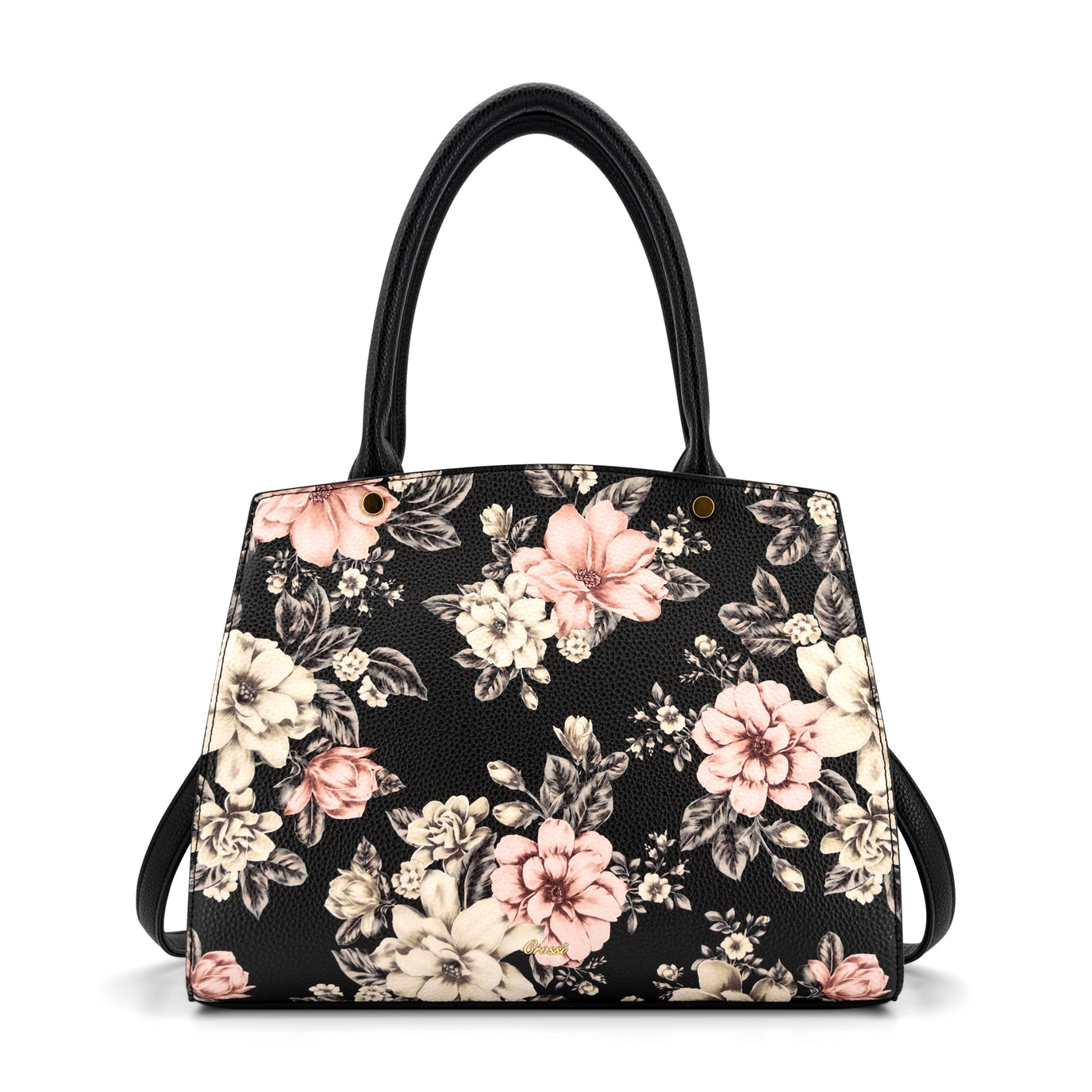 Rosalie Bow Top Handle Floral Bag