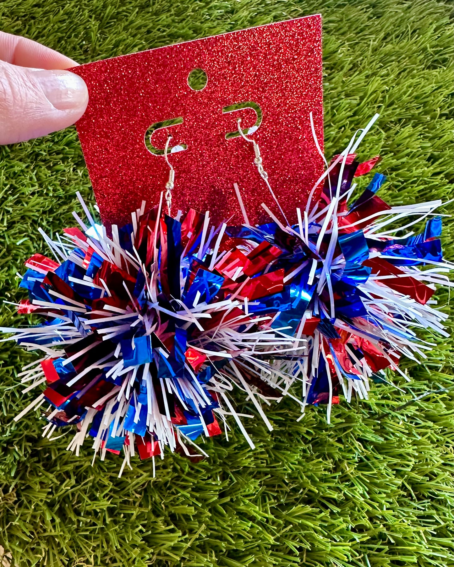 Firework Tinsel Earrings