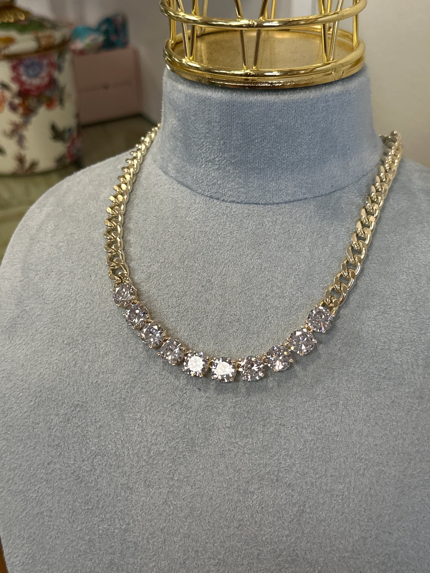 Chunky Rhinestone Necklace