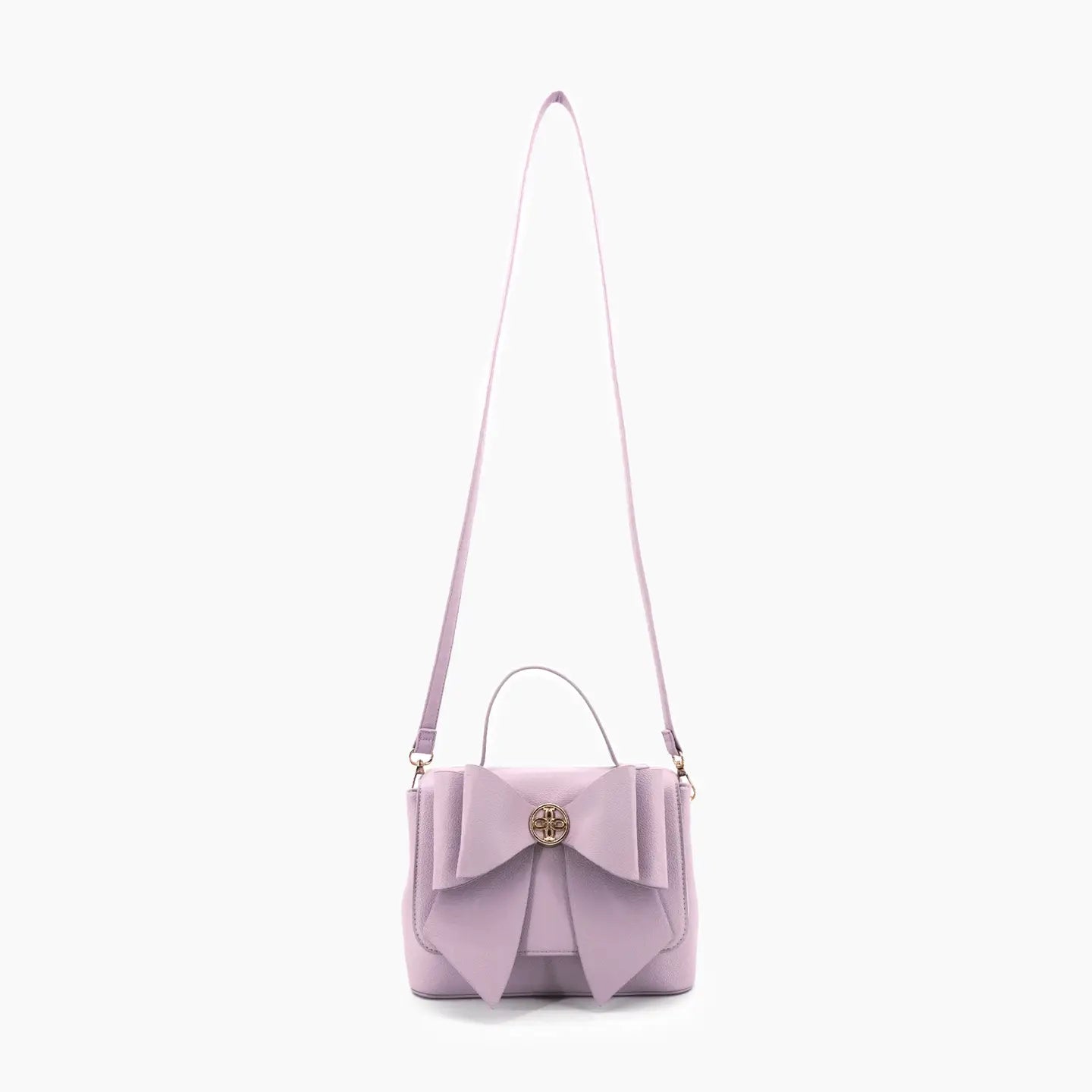 Eva Elegant Double Bow Crossbody - Lilac