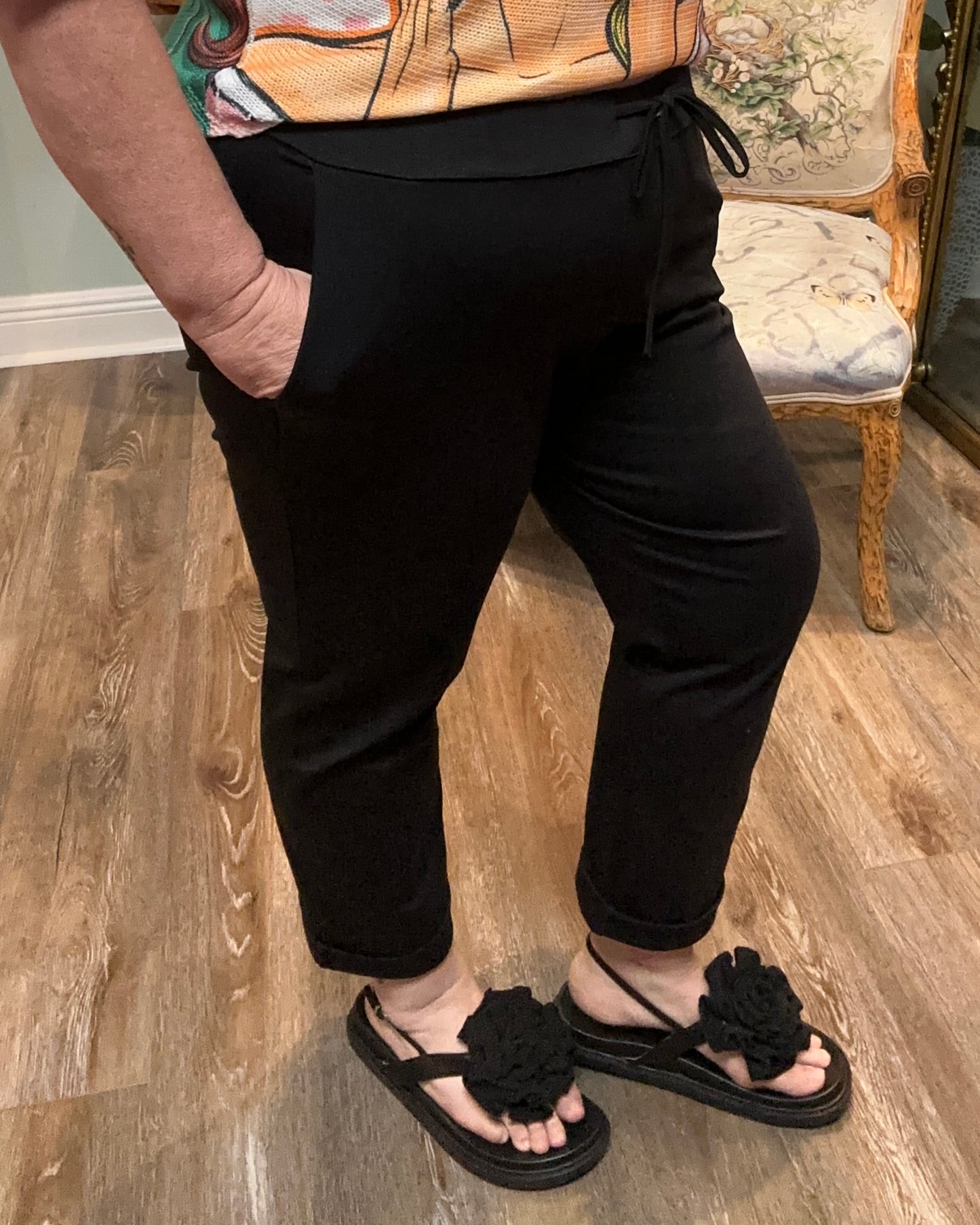 Italian Cotton Blend Stretch Pant