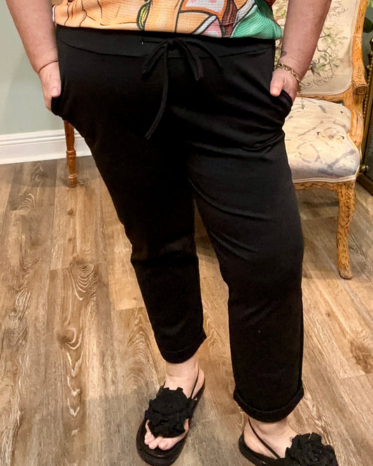 Italian Cotton Blend Stretch Pant