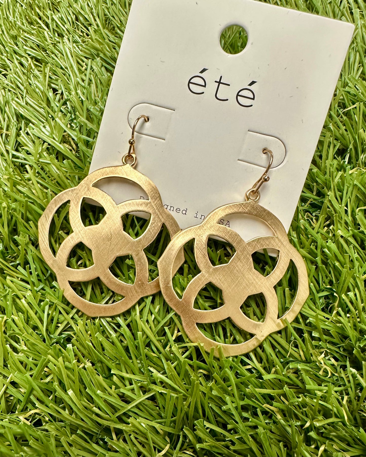 Gold Fashion Earrings