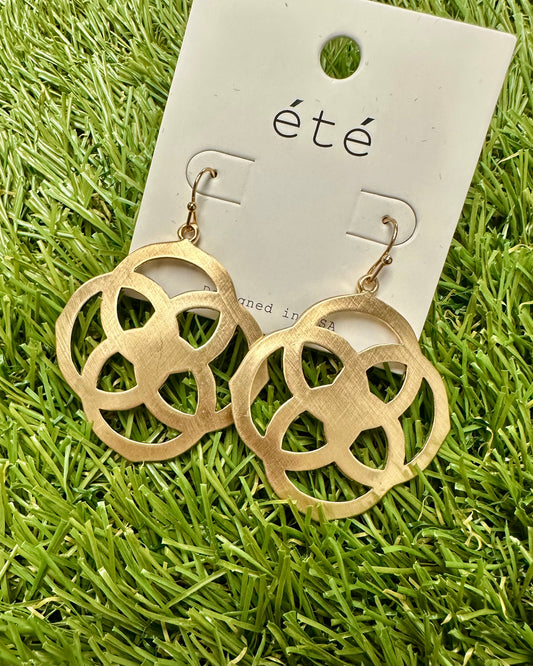 Gold Fashion Earrings