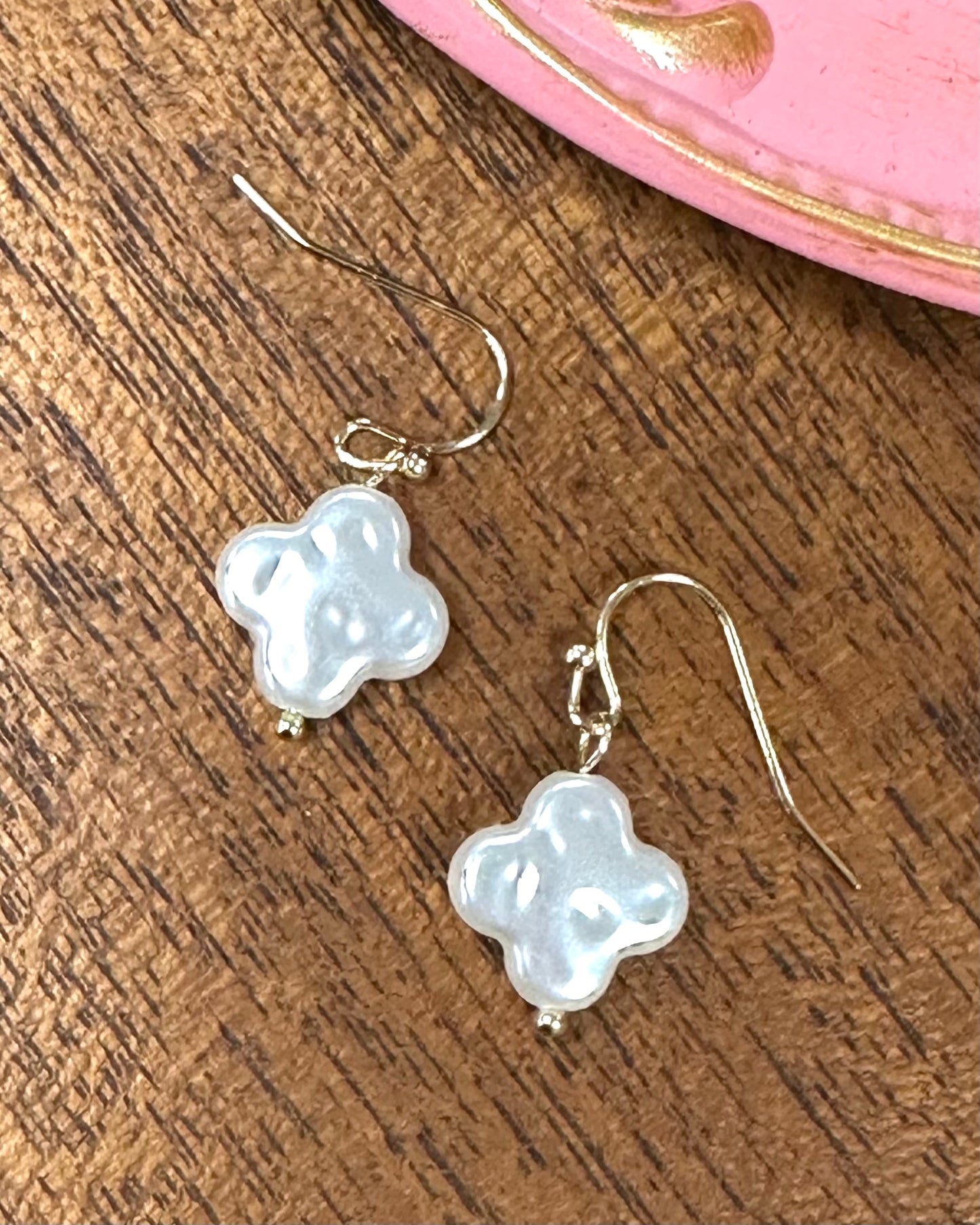 Pearl Clover Earrings