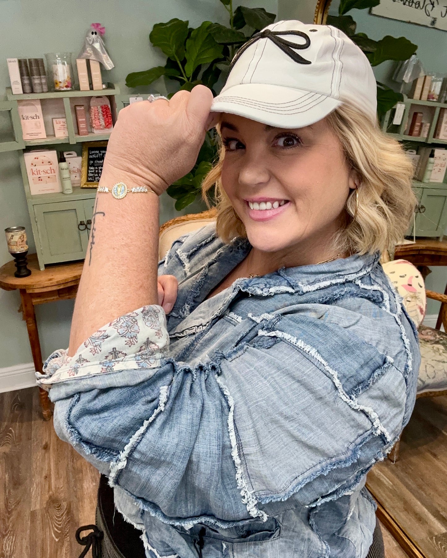 Patchwork Skies Crop Jacket