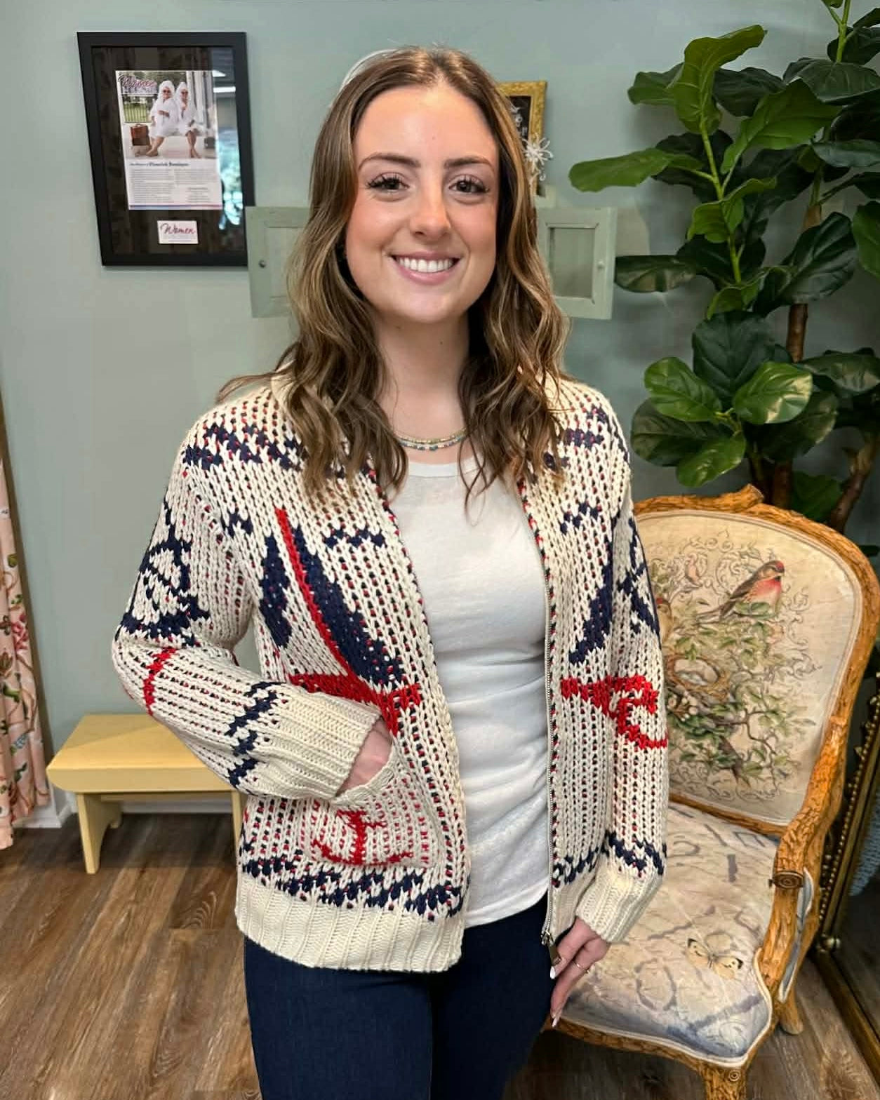 Cream Nautical Sweater