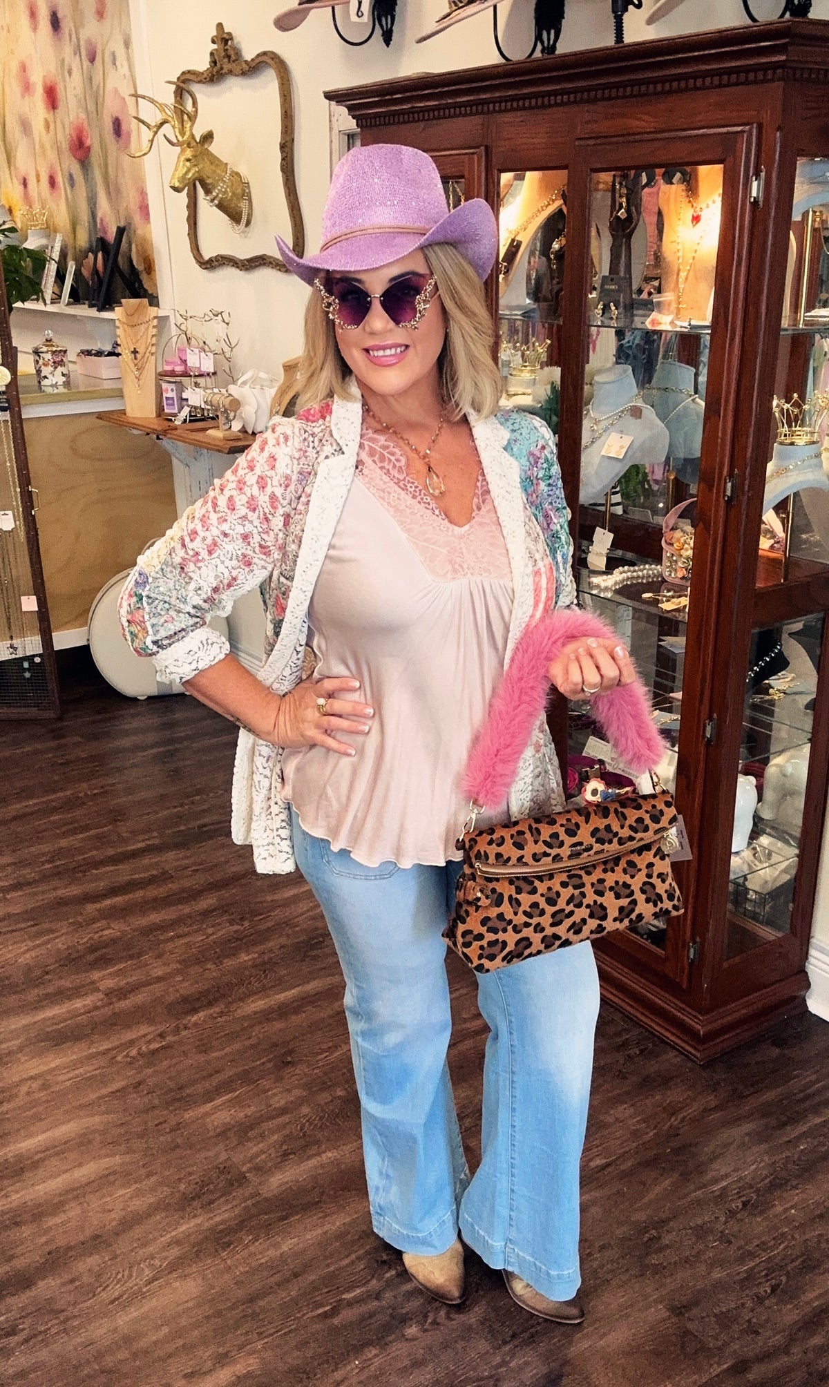 Lace and Sequin Blazer