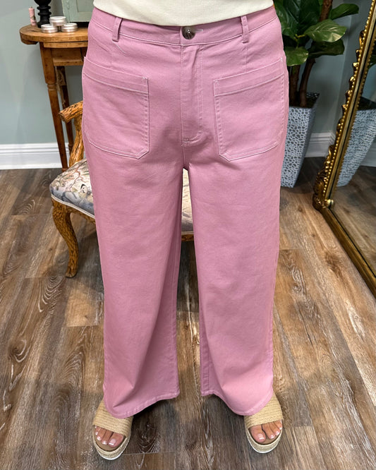 Pink Wide leg Pant