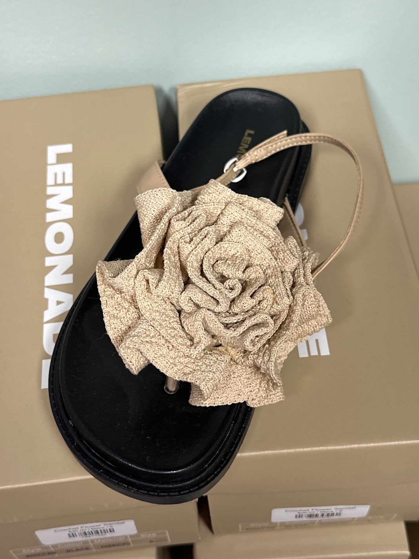 Crochet Flower Sandal