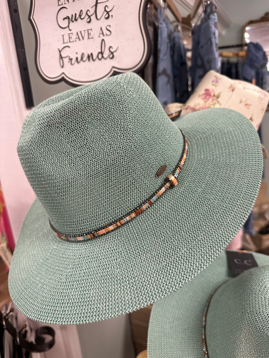 Panama Hat with Beading