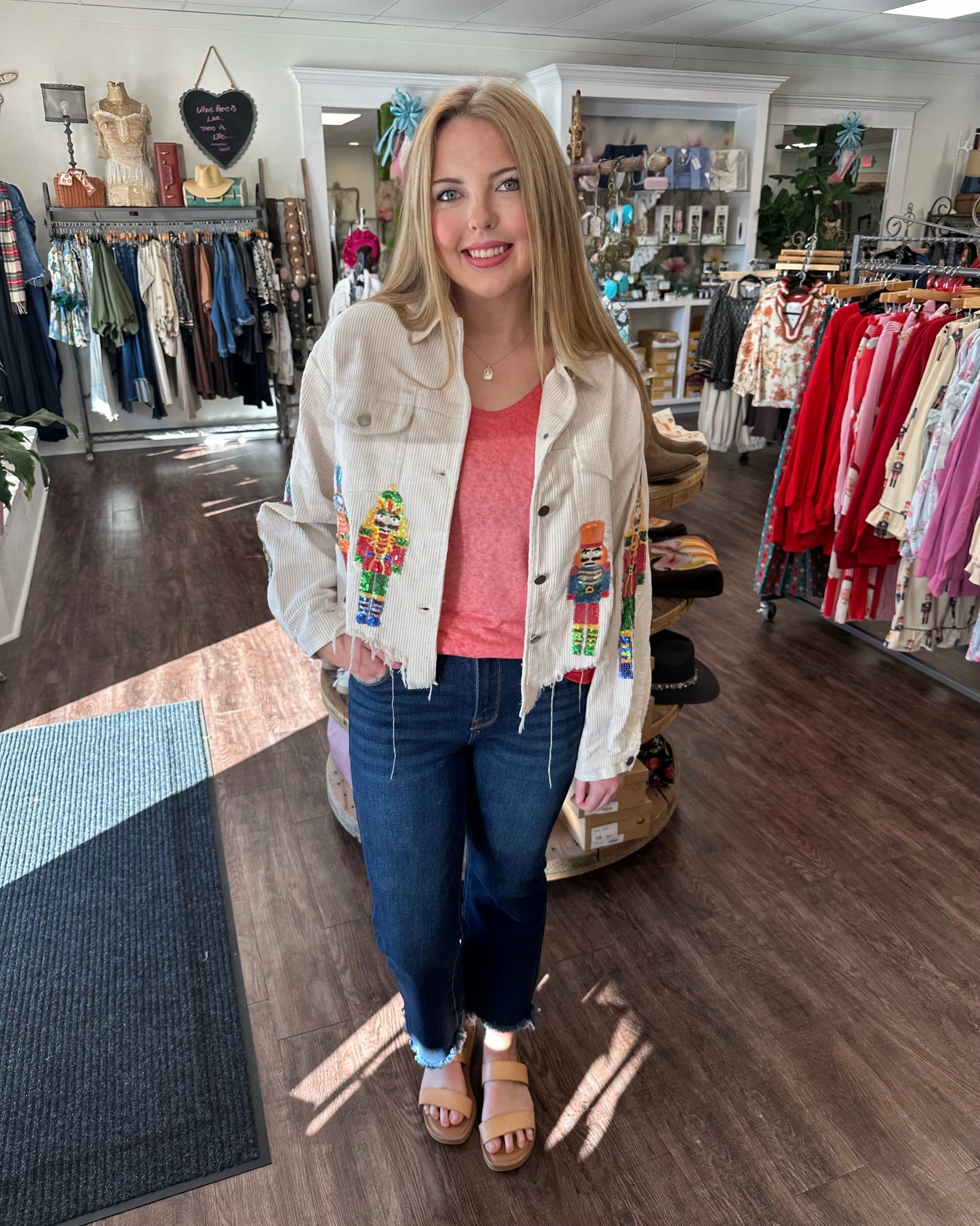 Sequin Corduroy Nutcracker Jacket