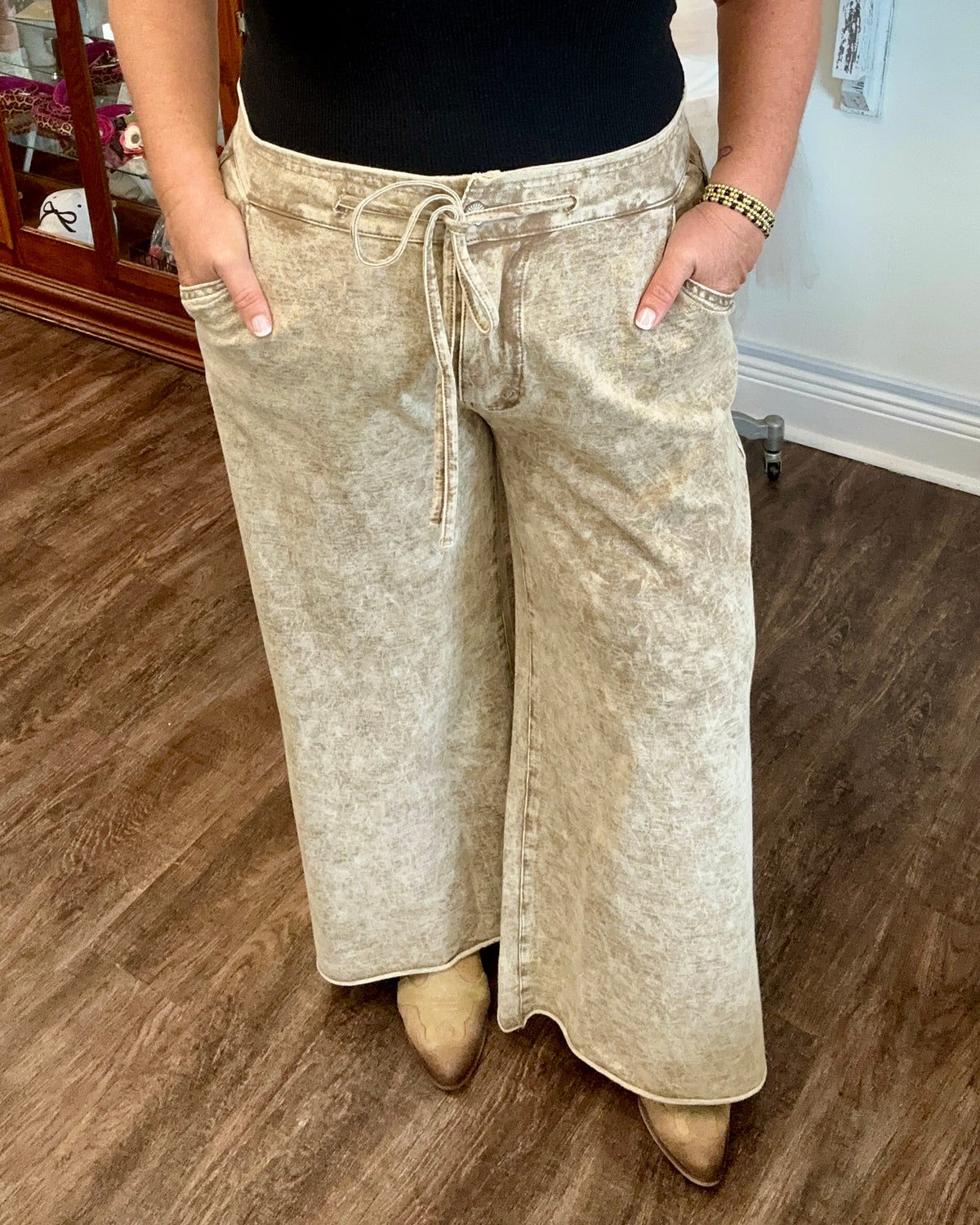 Chocolate French Terry Knit Pant